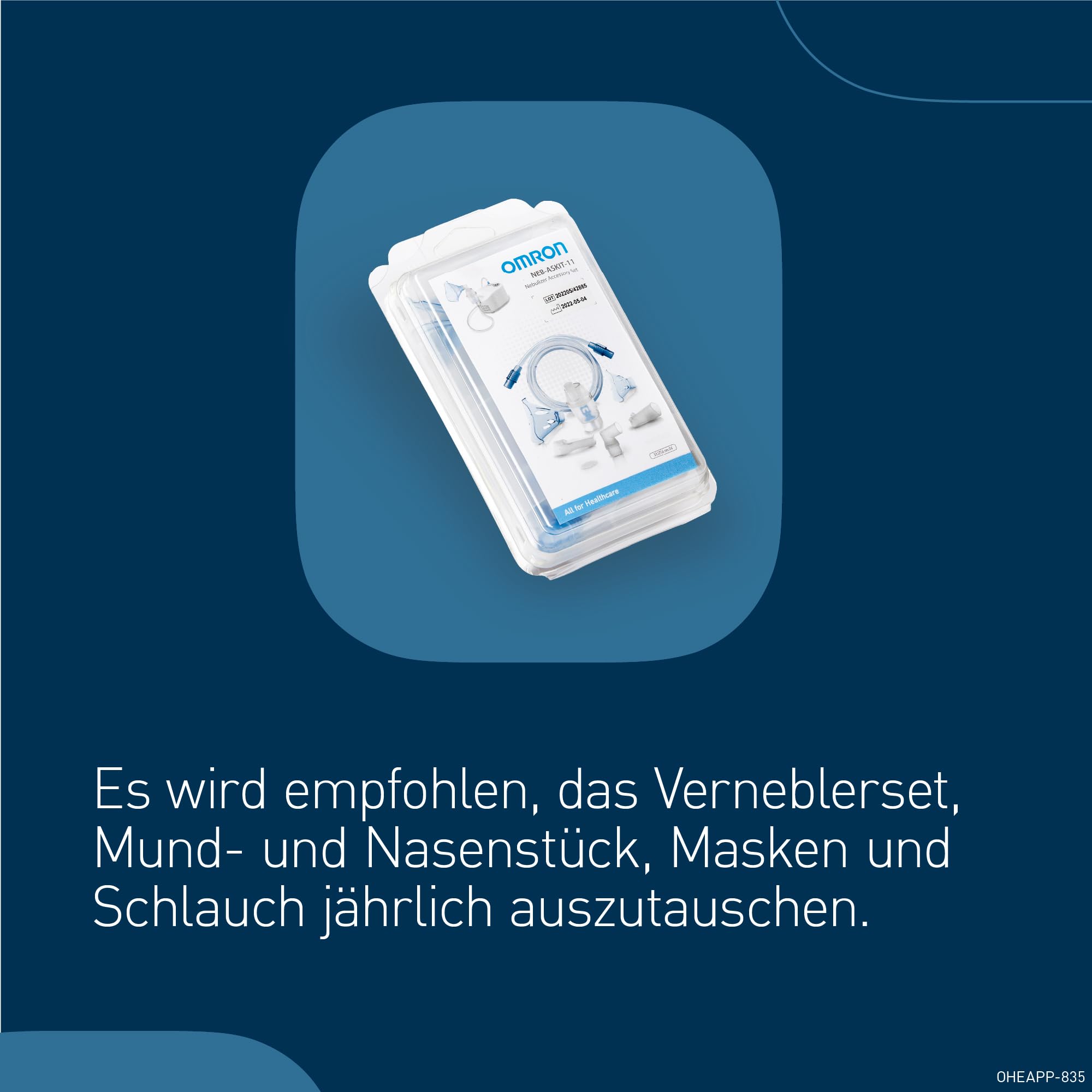 OMRON X101 Easy Inhalationsgerät für Erwachsene und Kinder. Einfach zu verwenden und zu reinigen. Inhalator zur behandlung von atemwegserkrankungen wie asthma, erkältungen und allergien