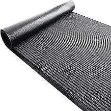 Nisorpa Commercial Grade Door Floor Mat 3' x 10' Brush Step Entrance Mat Slip Skid Entrance Mat with PVC Backing Home Office Hotel Corridor Indoor Outdoor Runner Rugs Corridor Floor Carpet, Grey