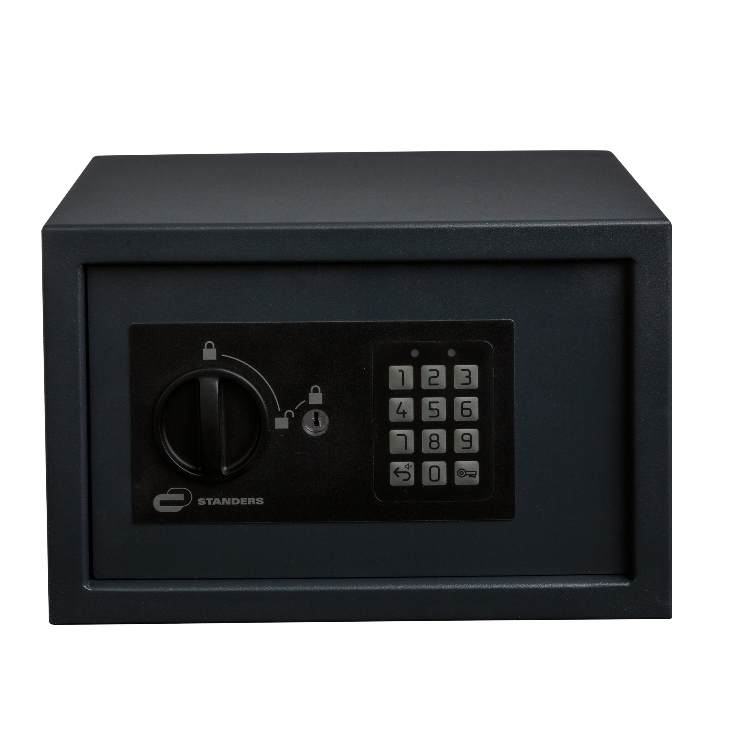 STANDERS Coffre-Fort Électronique Mural - 9L - 20 x 31 x 20 cm - Code Safe - 2 Clés de Sécurité