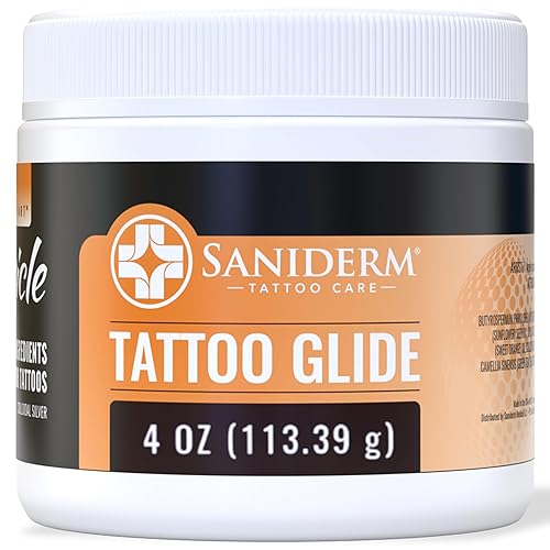 SaniGlide Tattoo Aftercare Glide - Hidratante para tatuajes - Uso durante y después del proceso de tatuaje - 4 onzas
