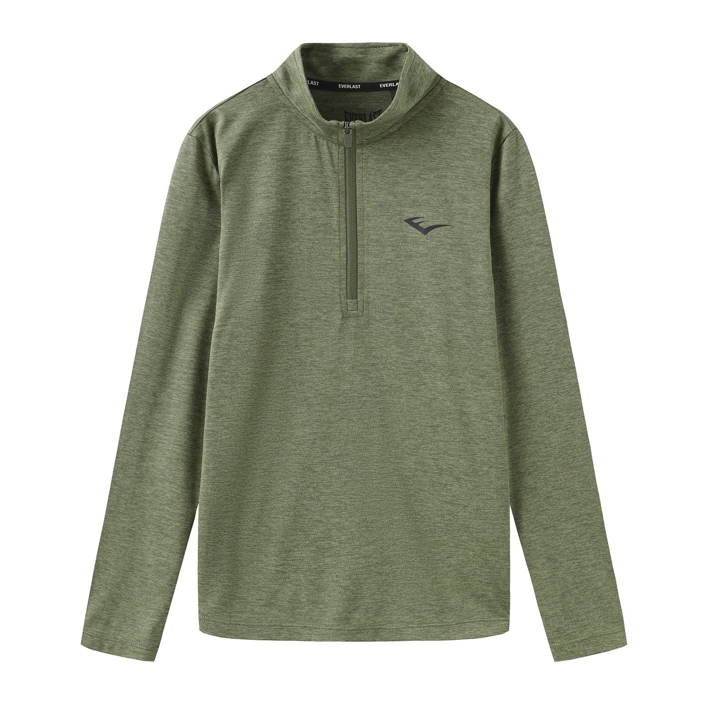 Everlast Kids Flex Quarter Zip Junior Khaki Marl 13 Years