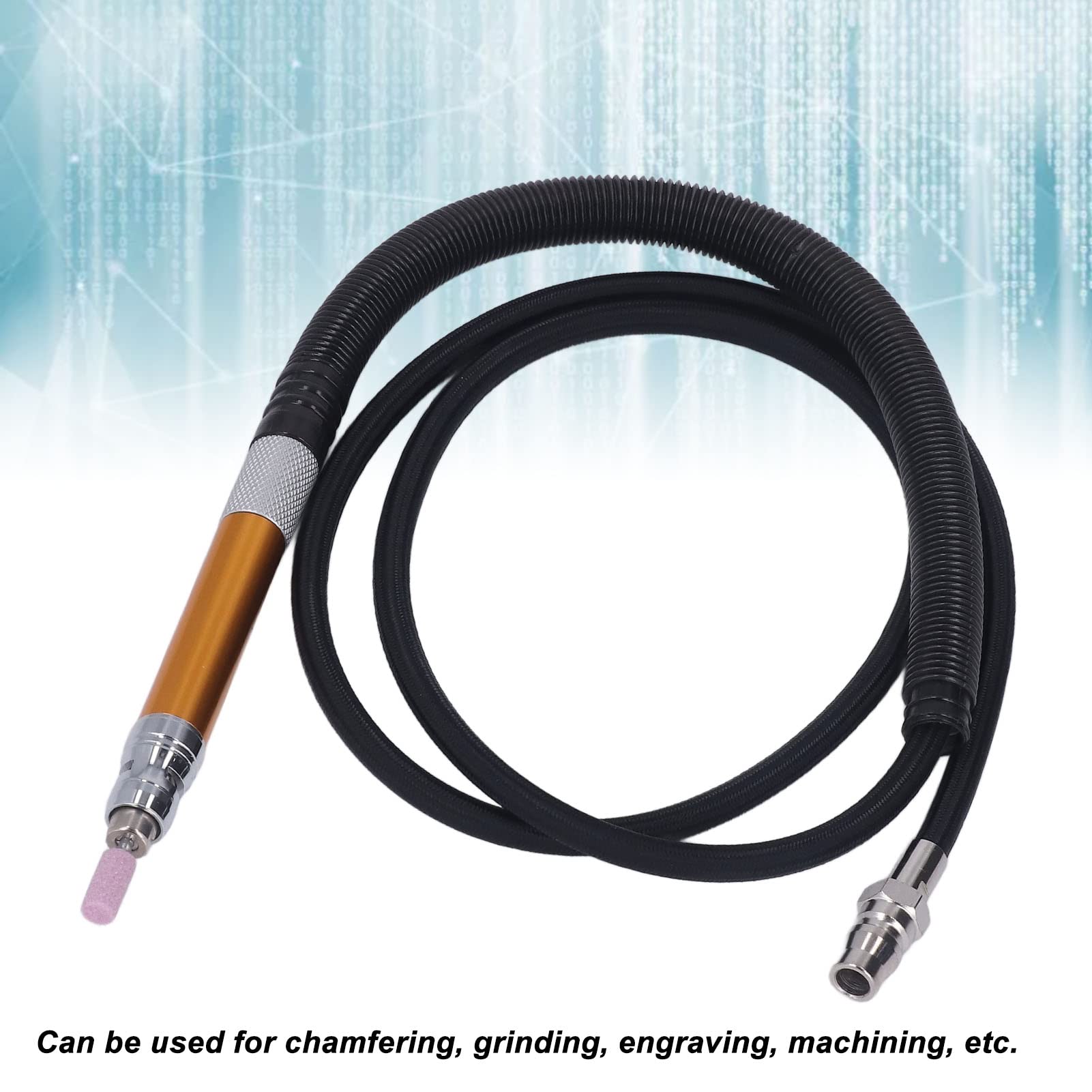 MOZUO Pencil Die Grinder,Micro Air Die Grinder, Air Pneumatic Micro 70000RPM 90PSI Tool Set Kit with Wrench for Engraving Cleaning Dies