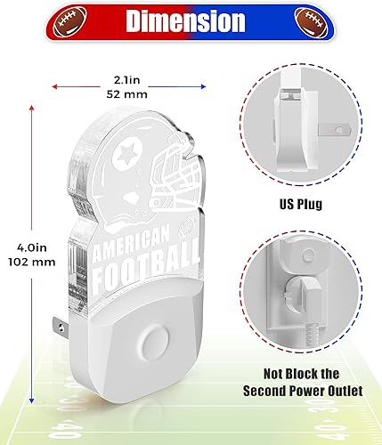 Miniatura 7 de LOHAS - Paquete de 2 luces nocturnas de regalo para niños, luz nocturna enchufable a la pared, del atardecer al amanecer, RGB + blanco suave 3000K,