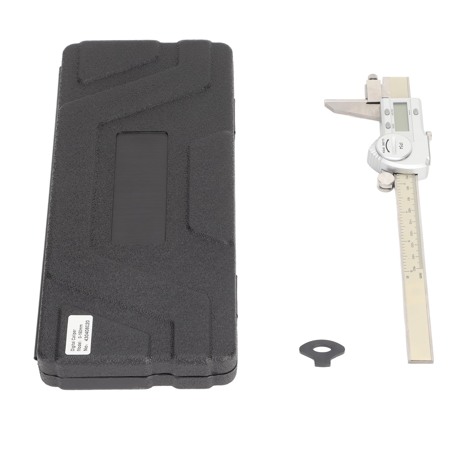 Calibrador digital de acero inoxidable de 6 pulgadas con pantalla LCD electrónica y apagado automático para bricolaje, impresión 3D, carpintería, metalurgia
