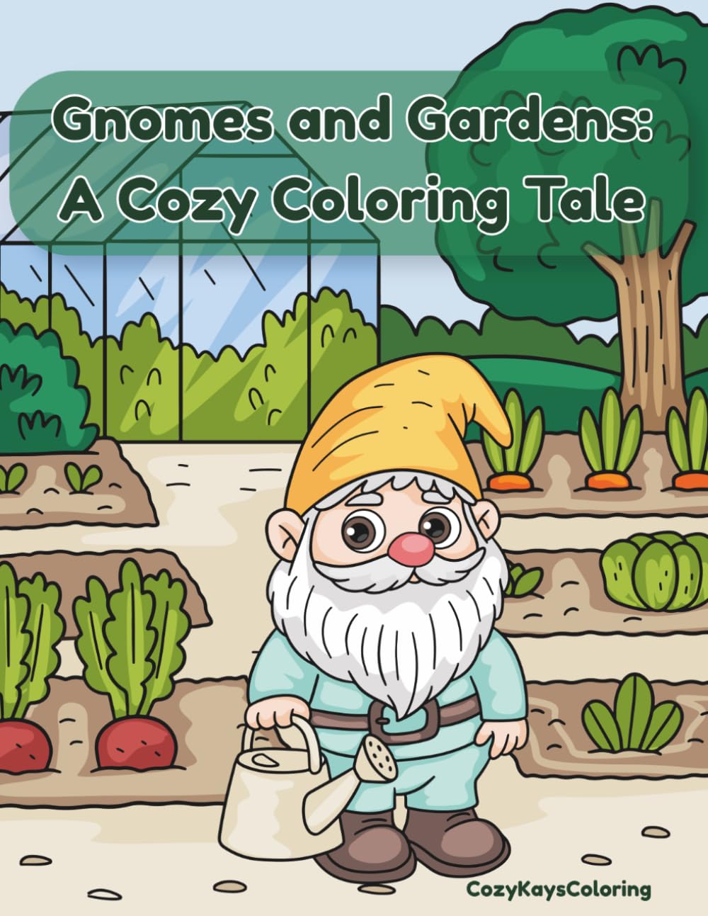 Gnomes and Gardens: A Cozy Coloring Adventure