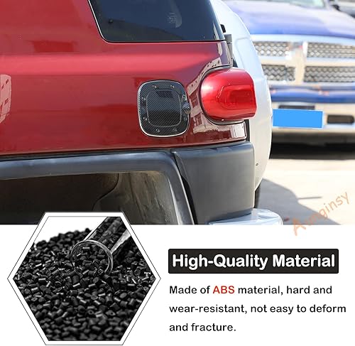 Miniatura 3 de Cubierta protectora para depósito de combustible de automóvil, accesorios compatibles con Toyota FJ Cruiser 2007-2021, cubierta de puerta de tanque