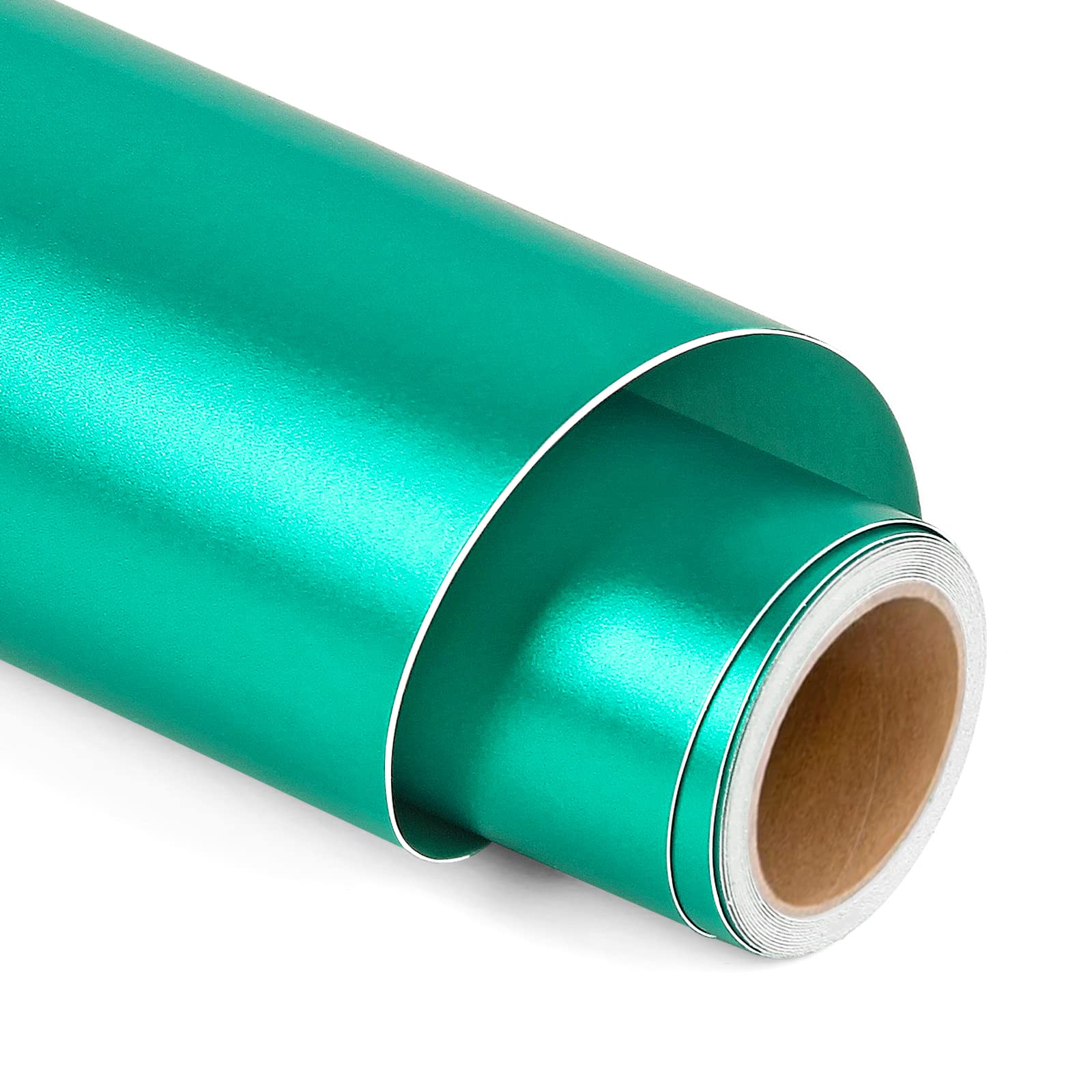 Lya Vinyl Blue Green Matte Metallic Permanent Vinyl For Cricut, 12" X 5Ft Self Adhesive Vinyl Roll For Cricut And Silhouette Cameo, Green Vinyl For Party Decoration, Window Stickers, Home Decor