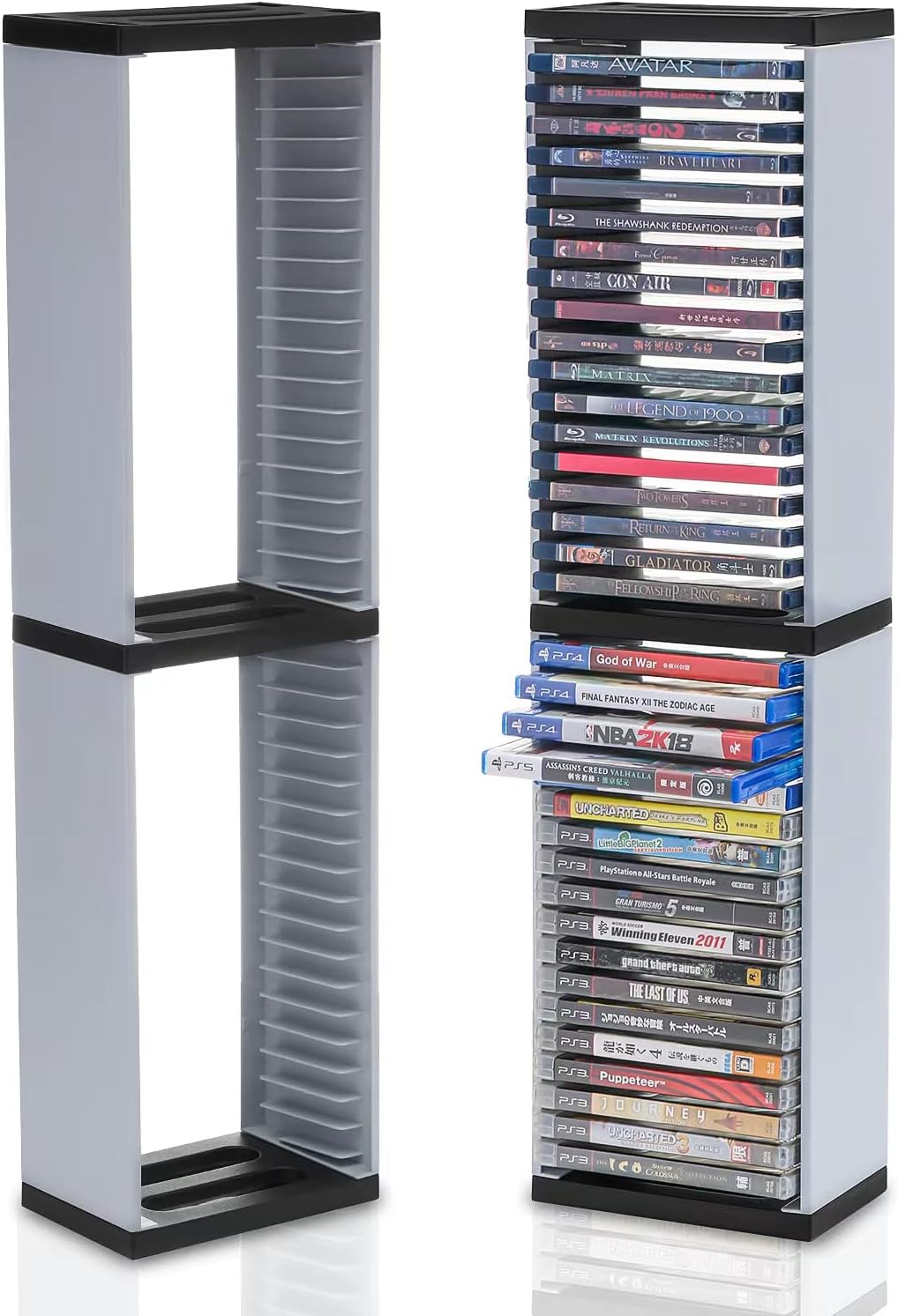 Storage Tower for PS5 Games, Storage Stand for PS5 PS4 Xbox One Games Amazon.de Baumarkt