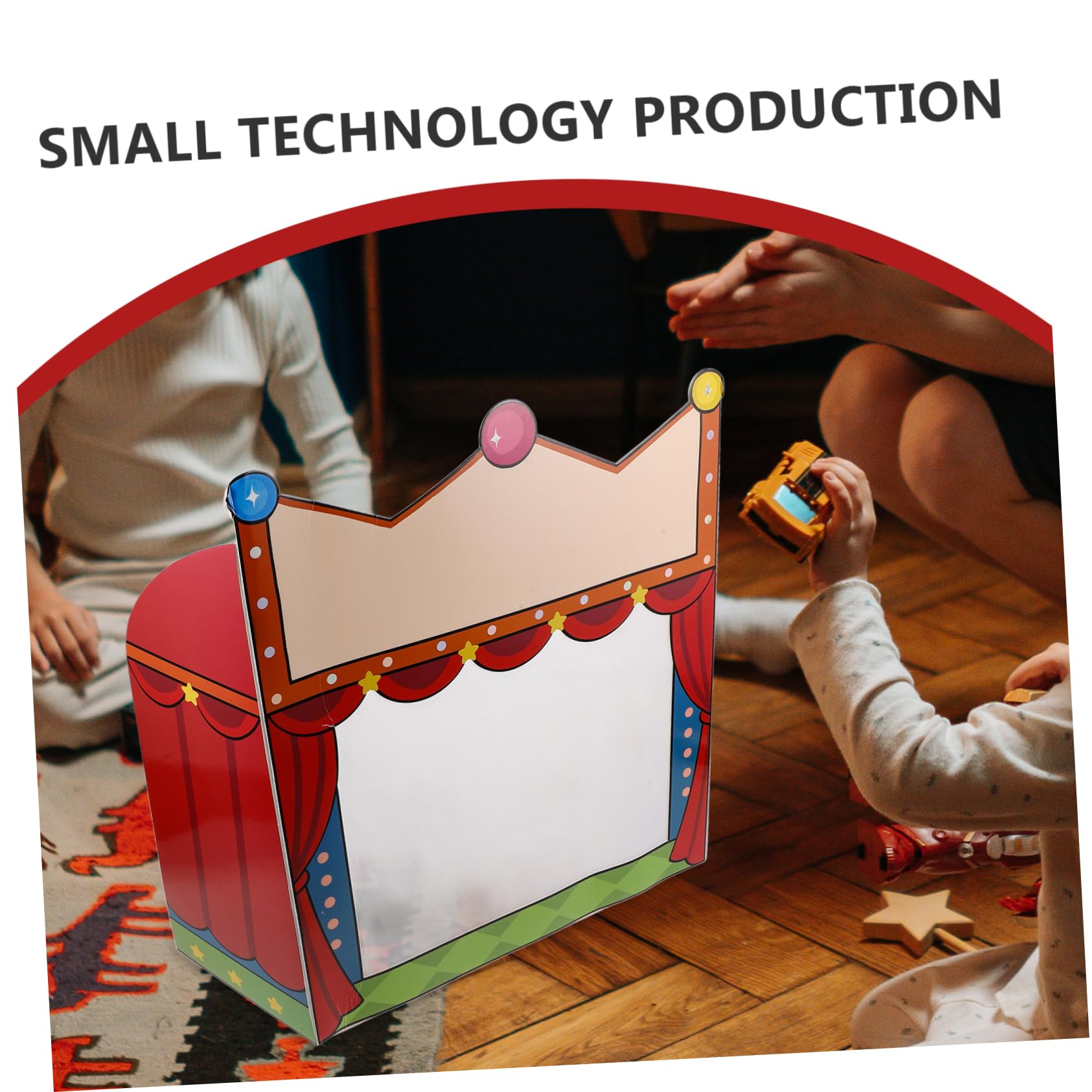 Vaguelly 1juego Teatro De Títeres Para Niño Niña Con Accesorios De Títeres De Sombra Escenario Portátil Para Cuentacuentos y Manualidades Creativas Juguetes Educativos Para