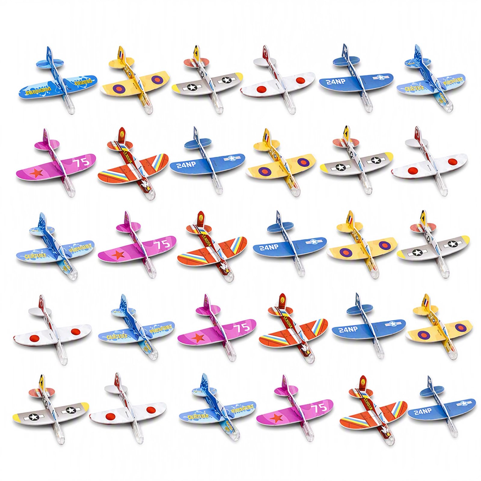 JeyFefv 30 PCS Foam Plane, Foam Glider Planes for Outdoor Activities