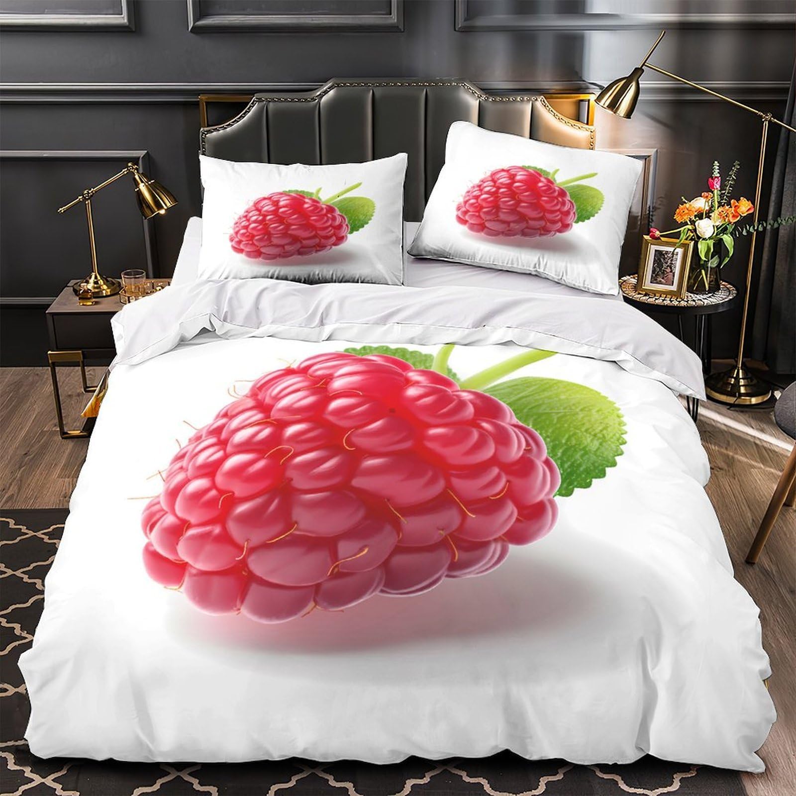 Parure de lit arc-en-ciel en microfibre 200x200cm pour ado
