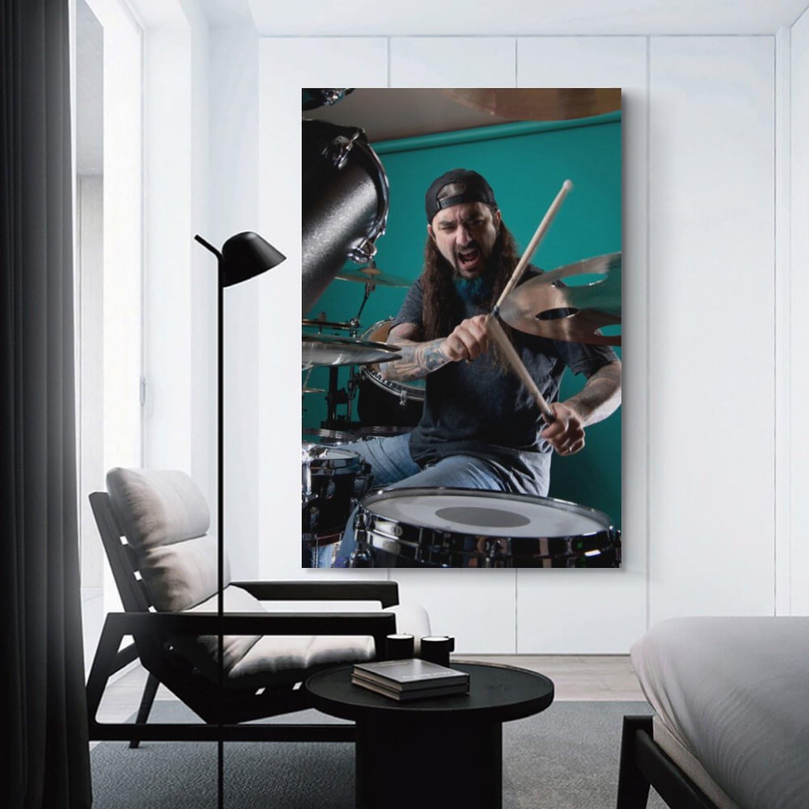 Mike Portnoy Poster - American Drummer Kunstposter - Wanddekoration Für Musikfans