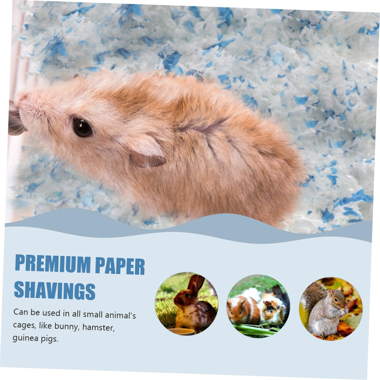 Hobelspäne Einstreu 2 Beutel für Hamster und Kaninchen staubarm Papierstreu weich warm 25kg für Kleine Haustierkäfige