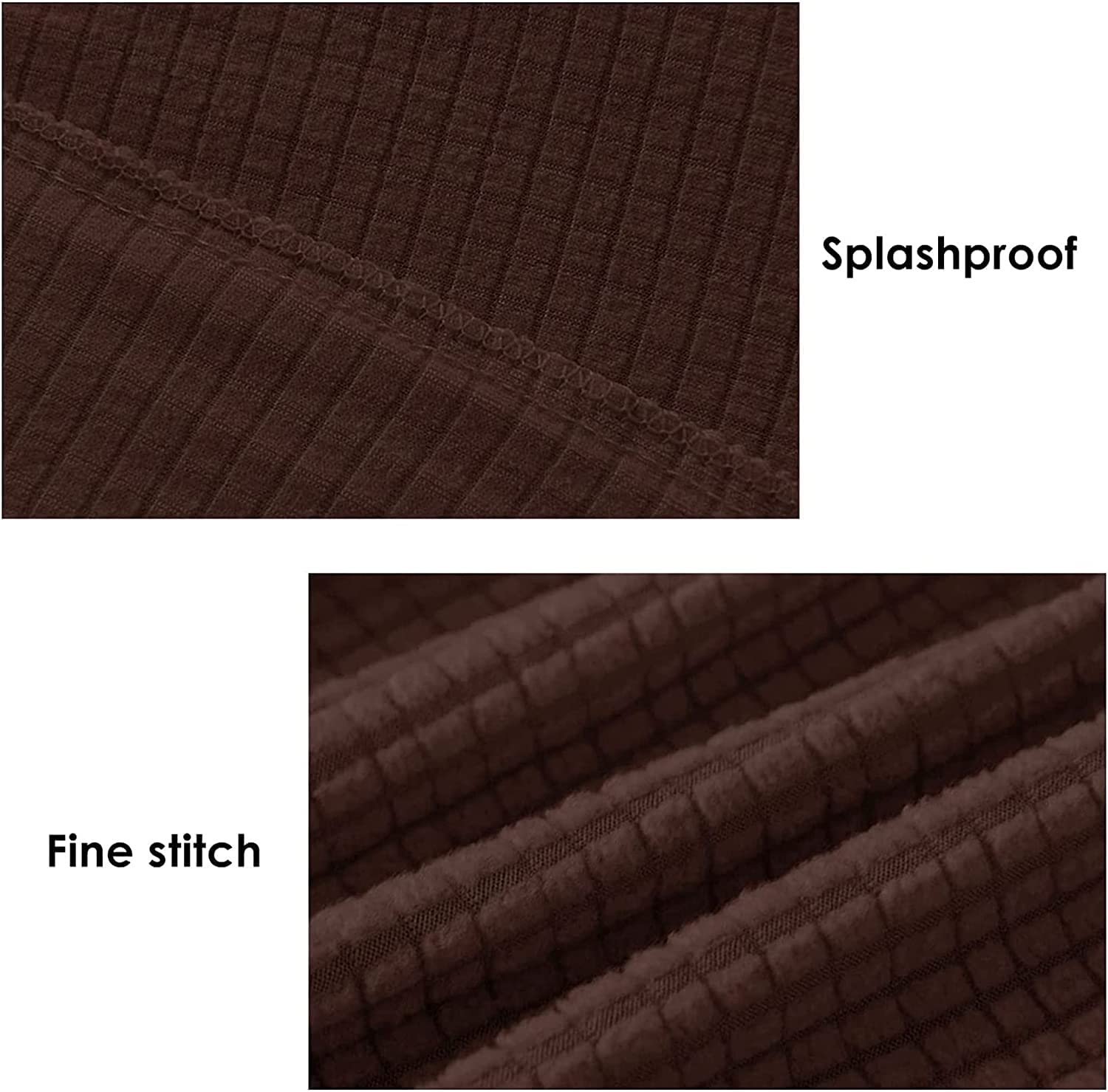 Armlehne Stuhlhussen Armlehnenbezüge Weiches Spandex Polyester Armkappen Rutschfester Möbelschutz Stretch Armlehne Bezug für Stuhl Sofa Couch, 2er Set, Braun (Farbe: Kaffee, Größe: 4 Stück)