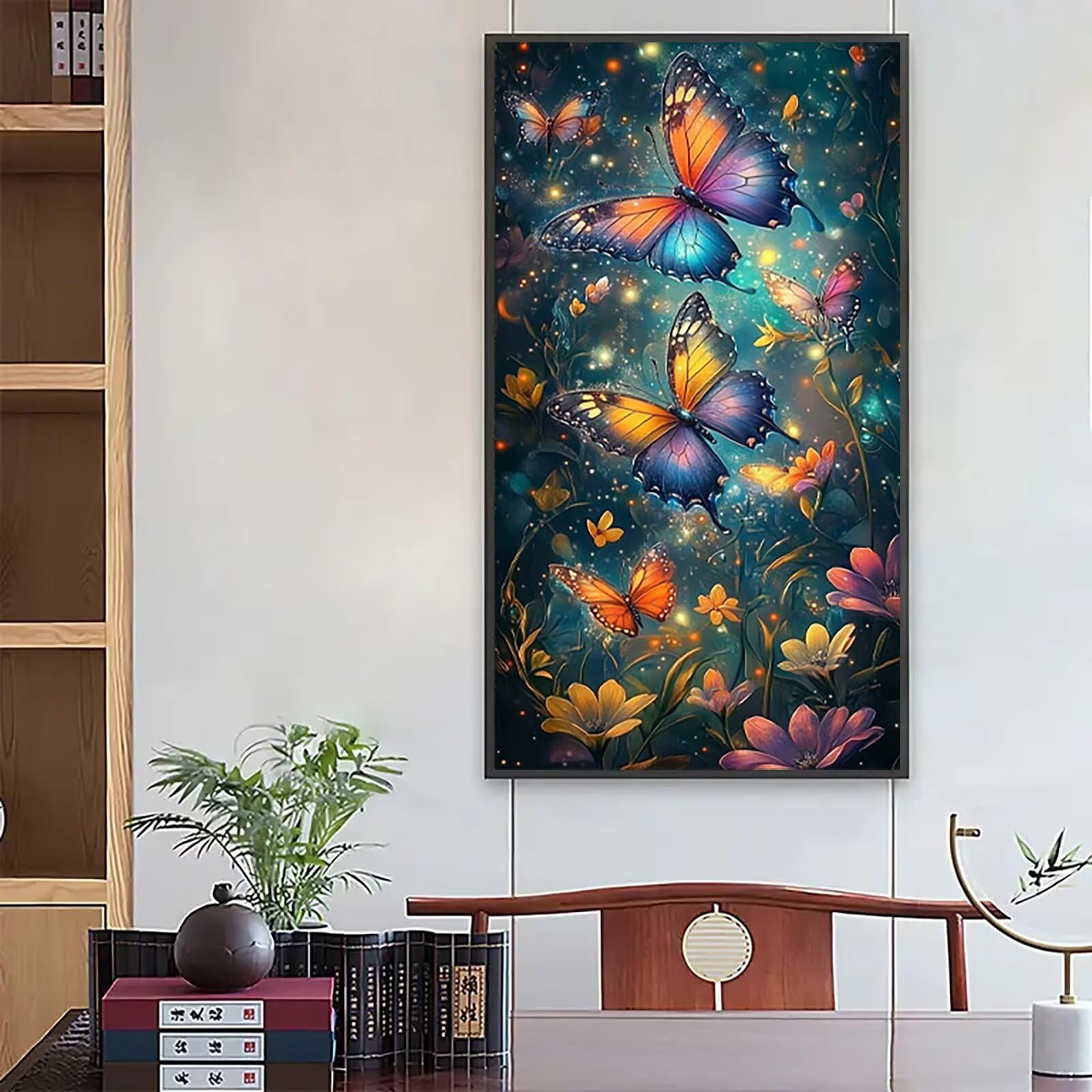 Diamentowe zestawy artystyczne, motyle, dla dorosłych, kwadratowe wiertło, malarstwo diamentowe, kwiaty dla początkujących, DIY, kryształowa sztuka dla dorosłych, zestaw do tworzenia kryształów 5D