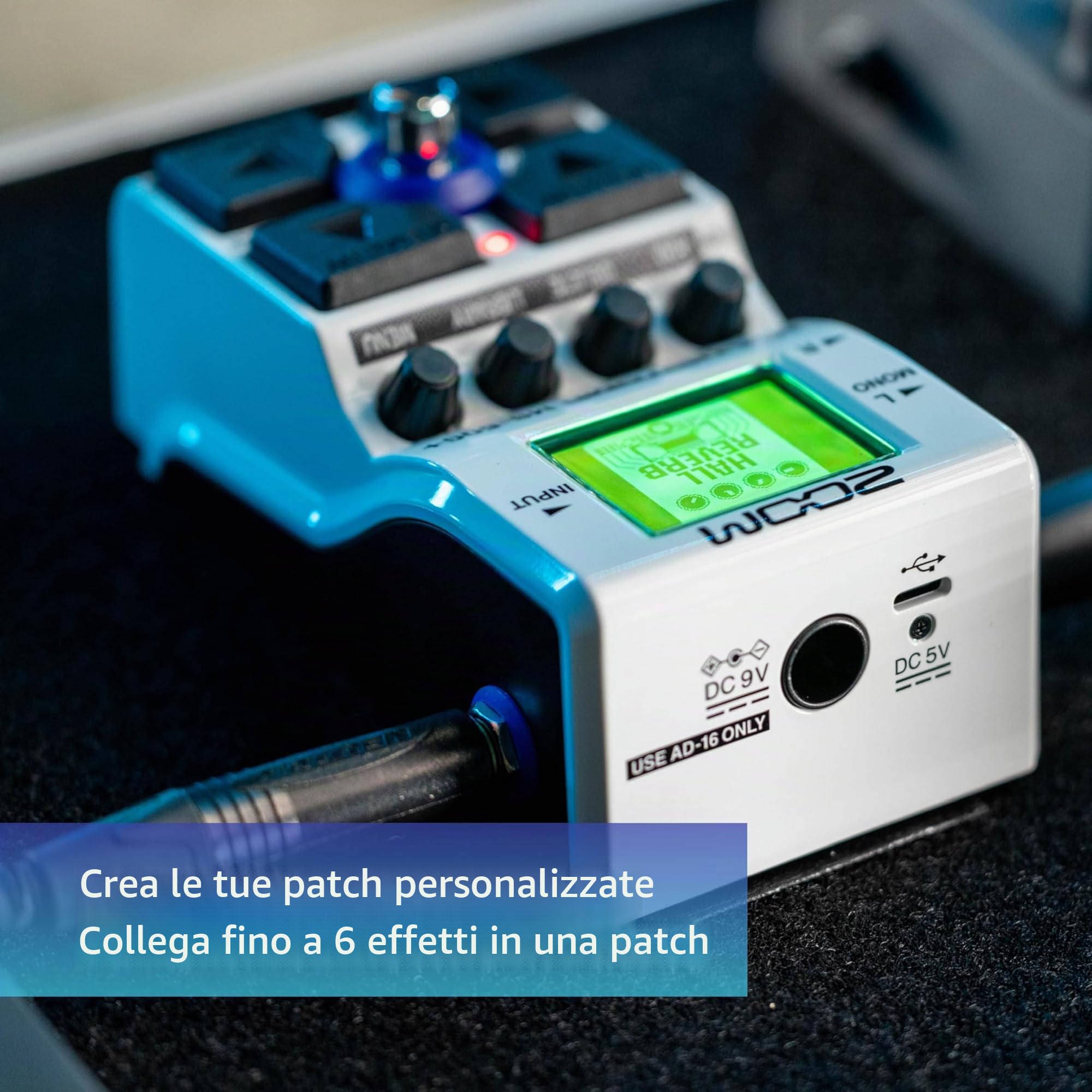 Zoom - MS-50G+ - Pedale Effetti Chitarra, Pedale Singolo, 100 effetti, Uscite Stereo, Accordatore, Dotato di Drive, Modulazioni, Ritardi, Riverberi, Compressori e altro ancora