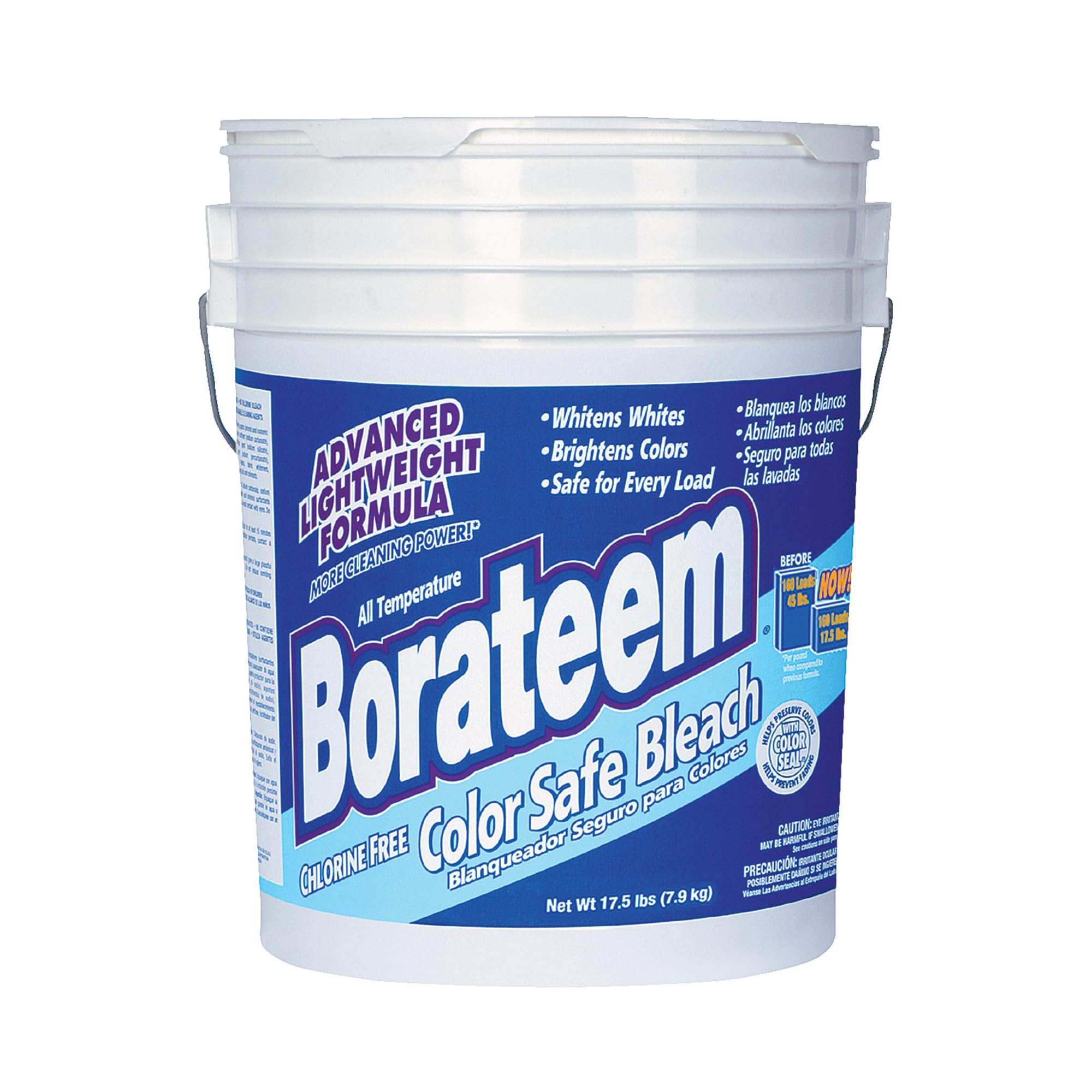 Borateem Non-Chlorine Color Safe Bleach, 17.5 lb Pail, 424 Loads (Count of 1 Pail)