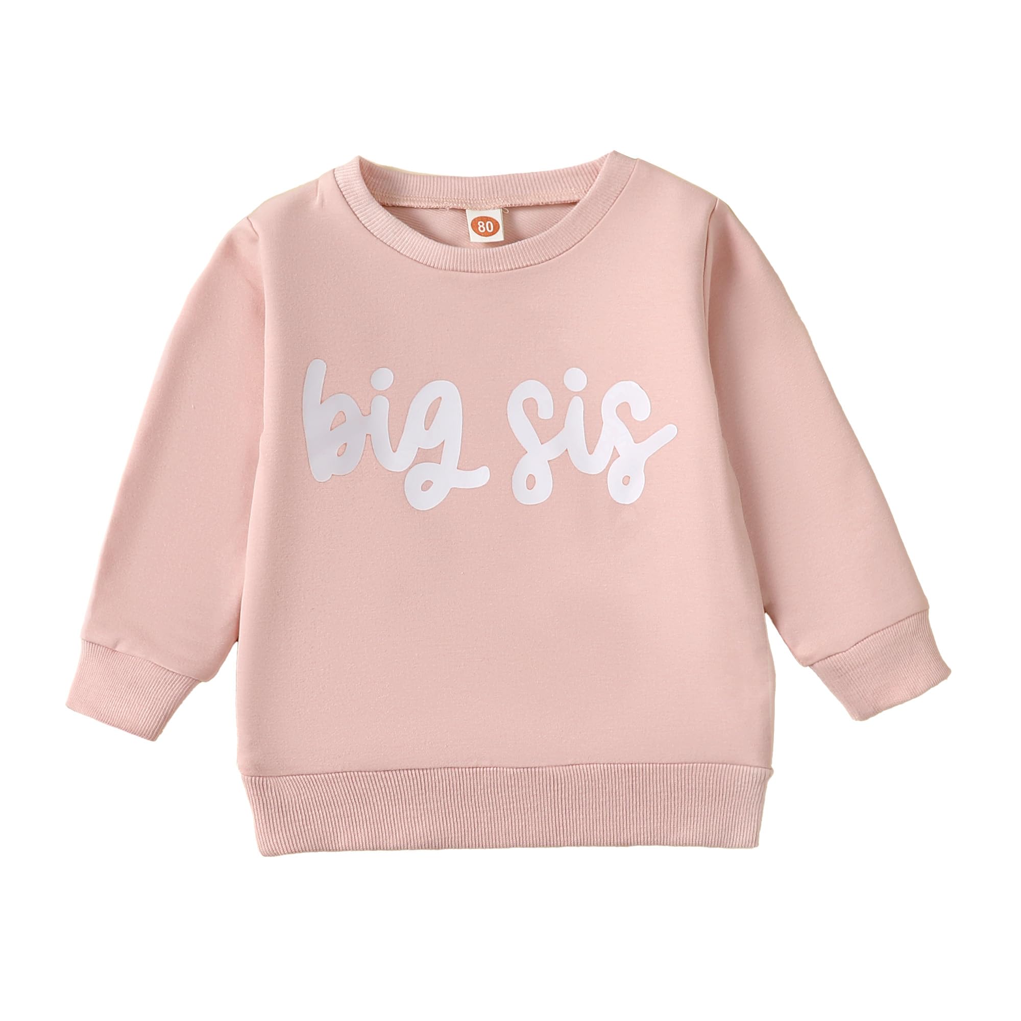 DcohmchDcohmch Big Sister Little Brother Matching Outfits Long Sleeve Sweatshirt Romper Shirt Baby Boy Girl Fall Clothes