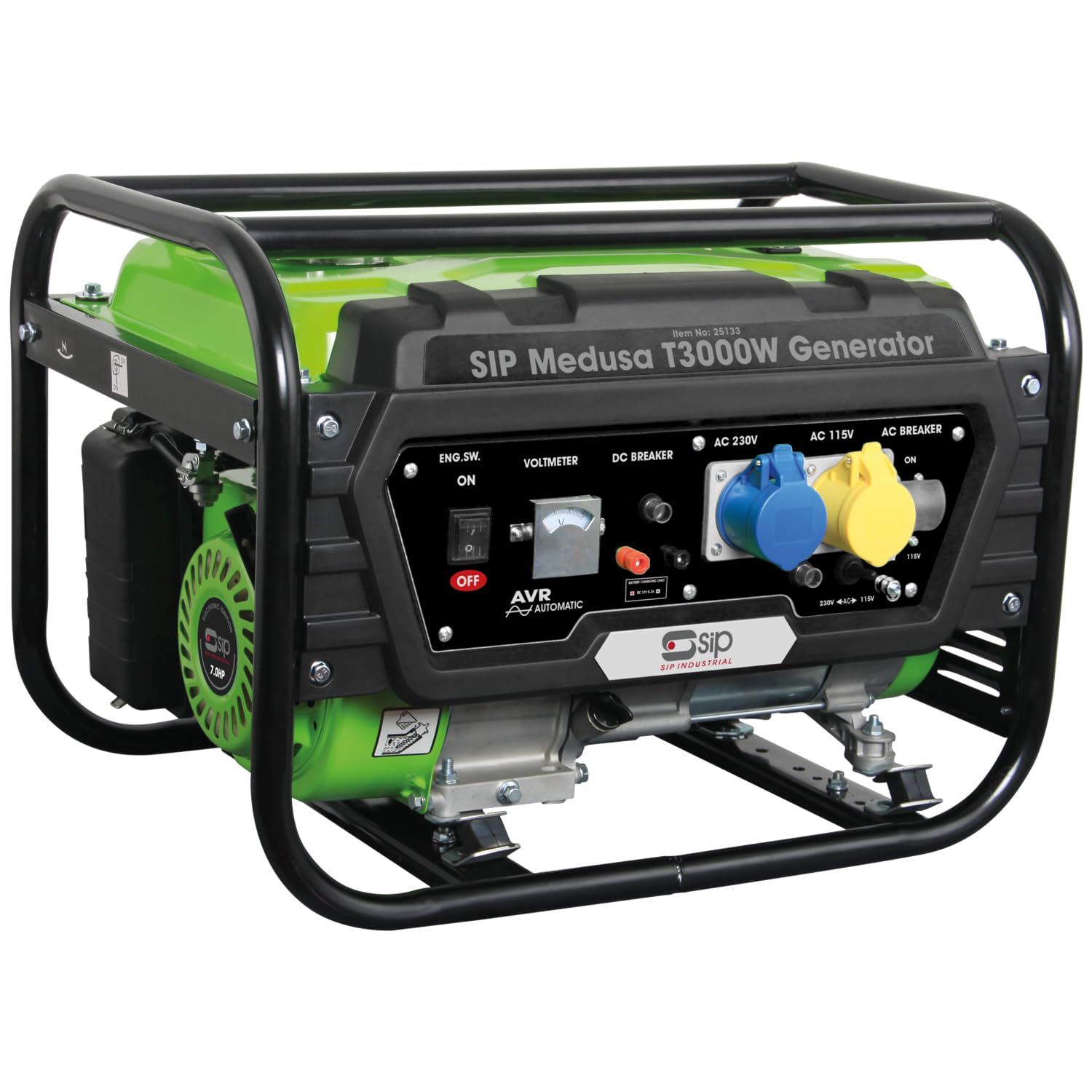 SIP MEDUSA T3000W Petrol Generator 3000W 7hp 212cc 4 Stroke Engine, 15L Fuel Tank