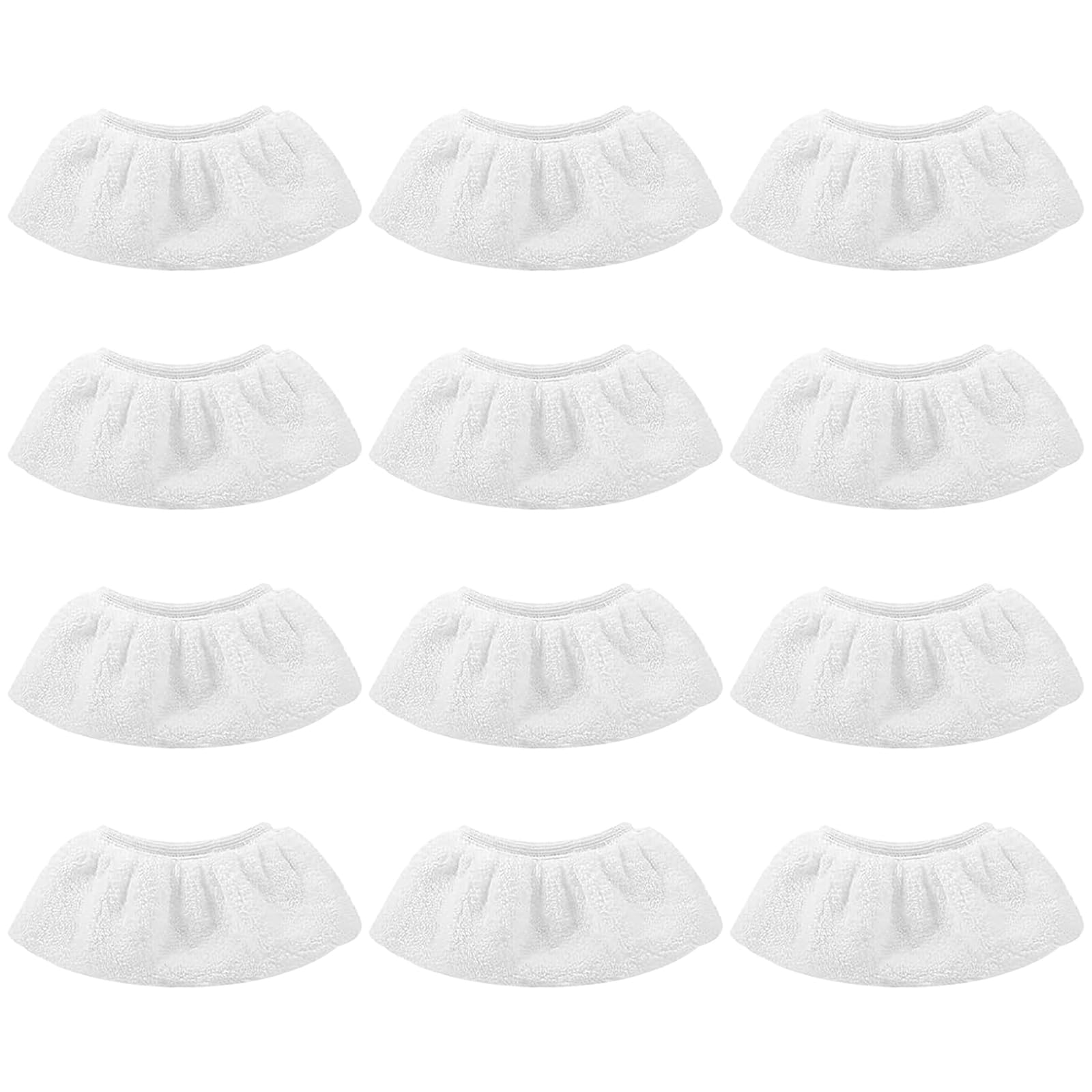 Littlegaofeithing Dampfreiniger Mikrofaser Ersatztücher Set - 12 x Ersatzbezug Tücher für Handdampfreiniger - waschmaschinengeeignet - Dampfreiniger Zubehör