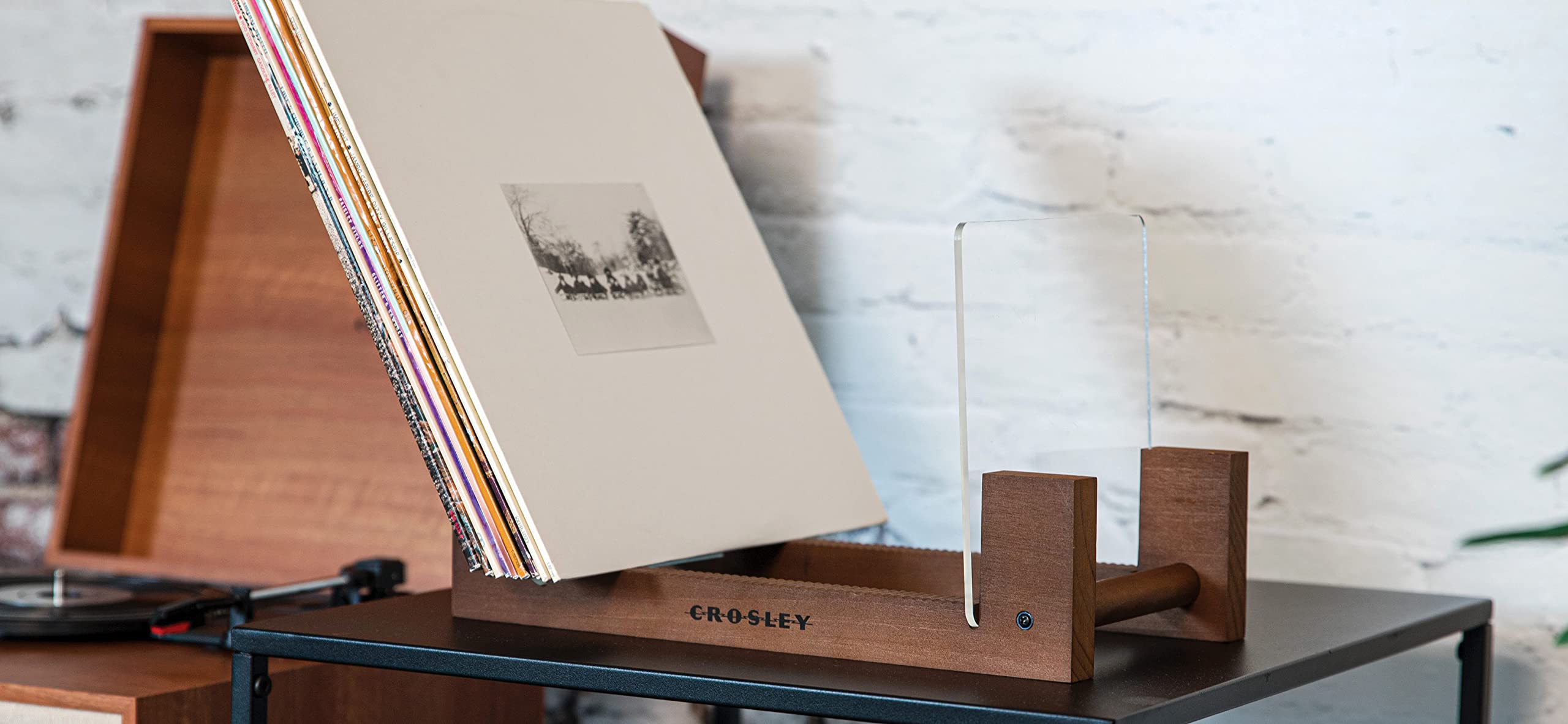Crosley AC1049A-NA Schallplatten-Aufbewahrungsständer, Natur