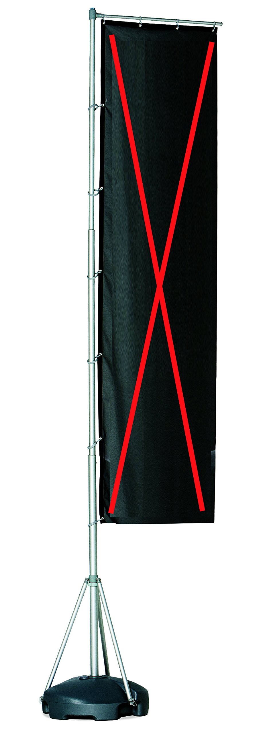 GANAZONO 24pcs Piazza Stand Mini Flag Holder Outdoor Sign Bandiere