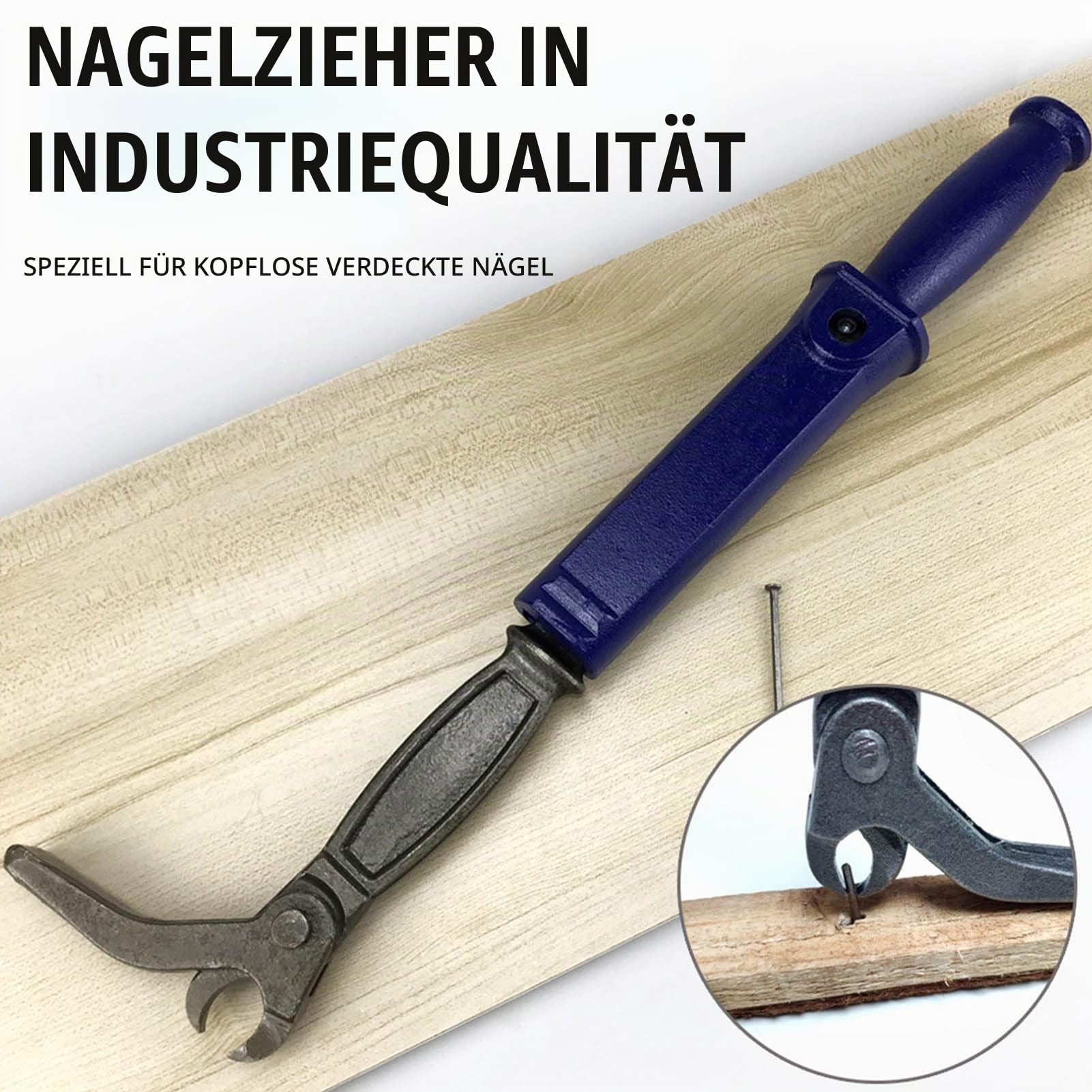Nagelzieher, Nageleisen Brecheisen Kuhfuß Werkzeug Handwerkzeug aus Kohlenstoffstahl für die Holzbearbeitungswartung