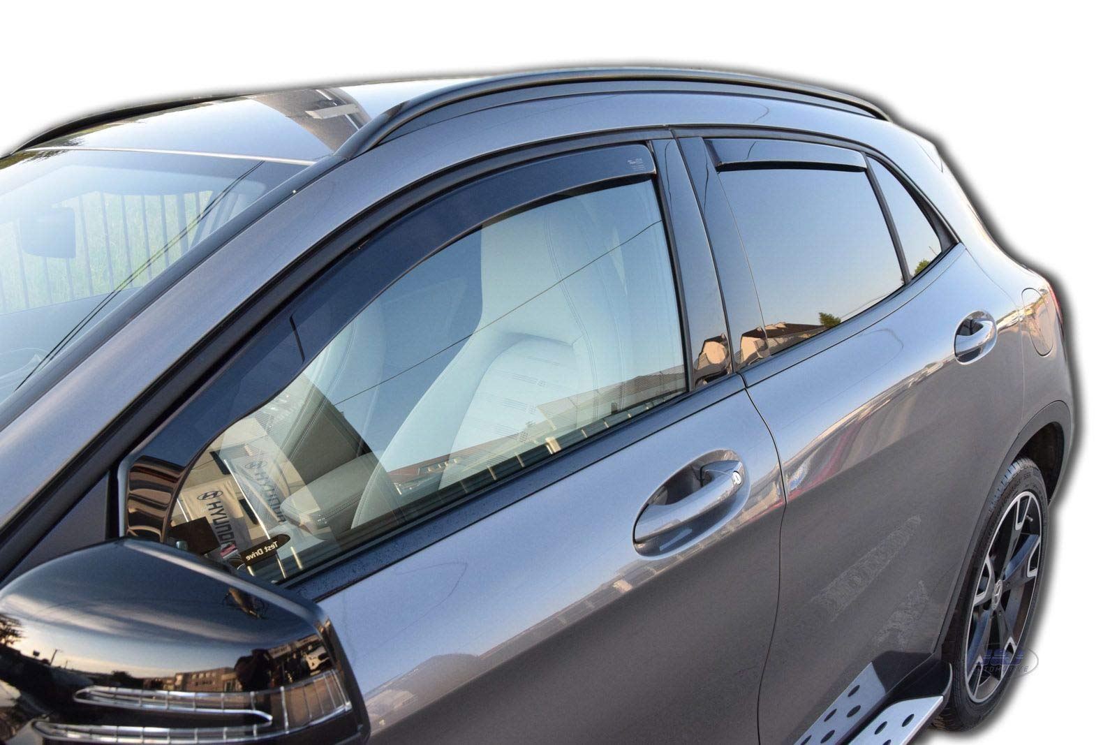J&J AUTOMOTIVE Windabweiser für Mercedes GLA Klasse X156 5-Türer 2014-2020 4tlg Heko Getönt