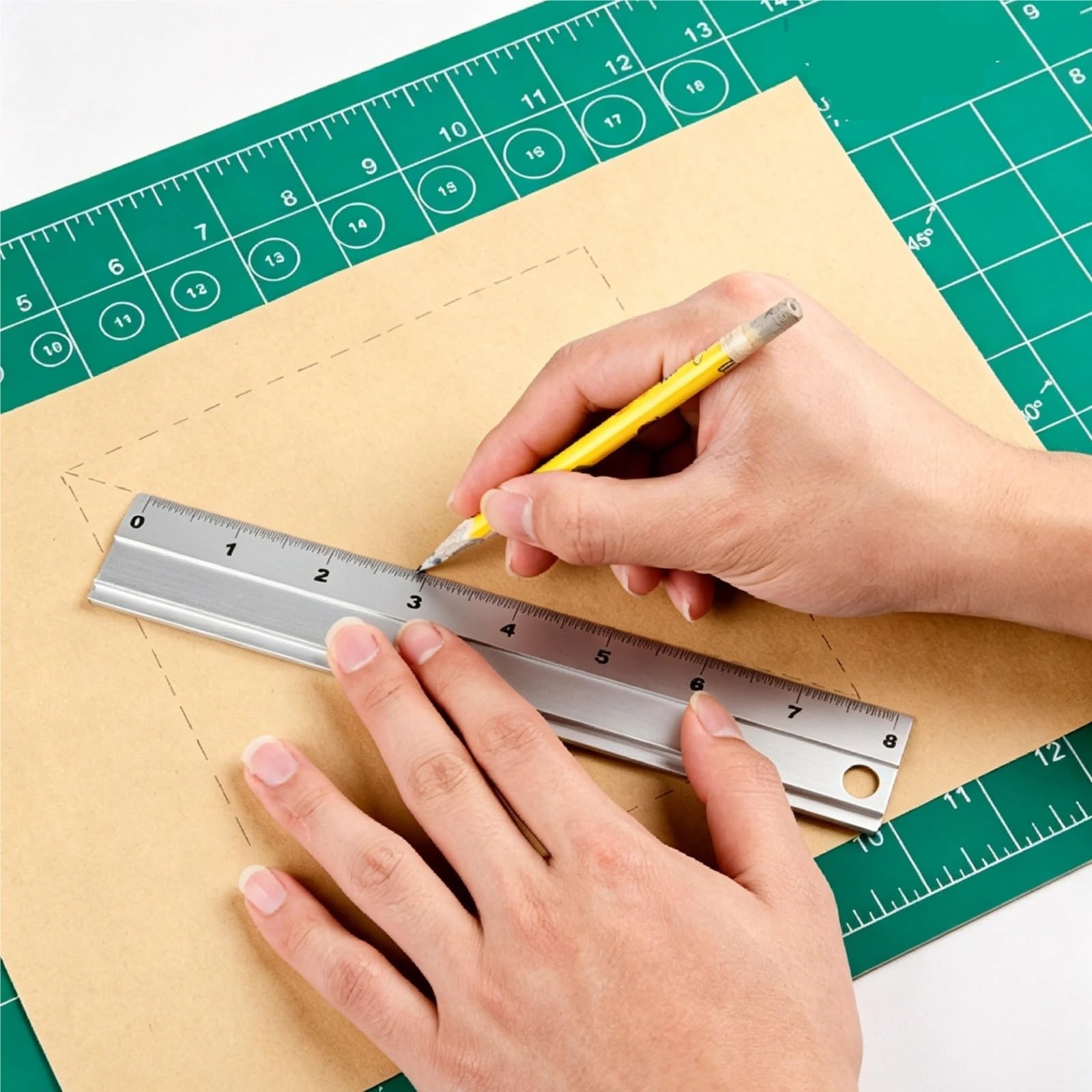 Tappetino Taglio Tappetino da taglio in PVC autorigenerante 3MM A0 122X91CM | Tappetino da taglio antiscivolo e antiriflesso for trapuntatura da cucito artigianale