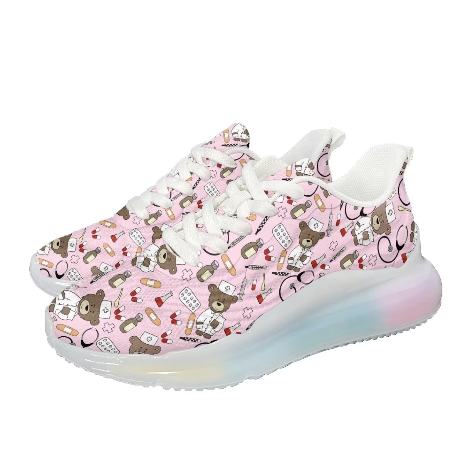 Scarpe da ginnastica da donna sportive sportive slip-on da donna scarpe da allenamento traspiranti leggere, Infermiera 11, 37 EU
