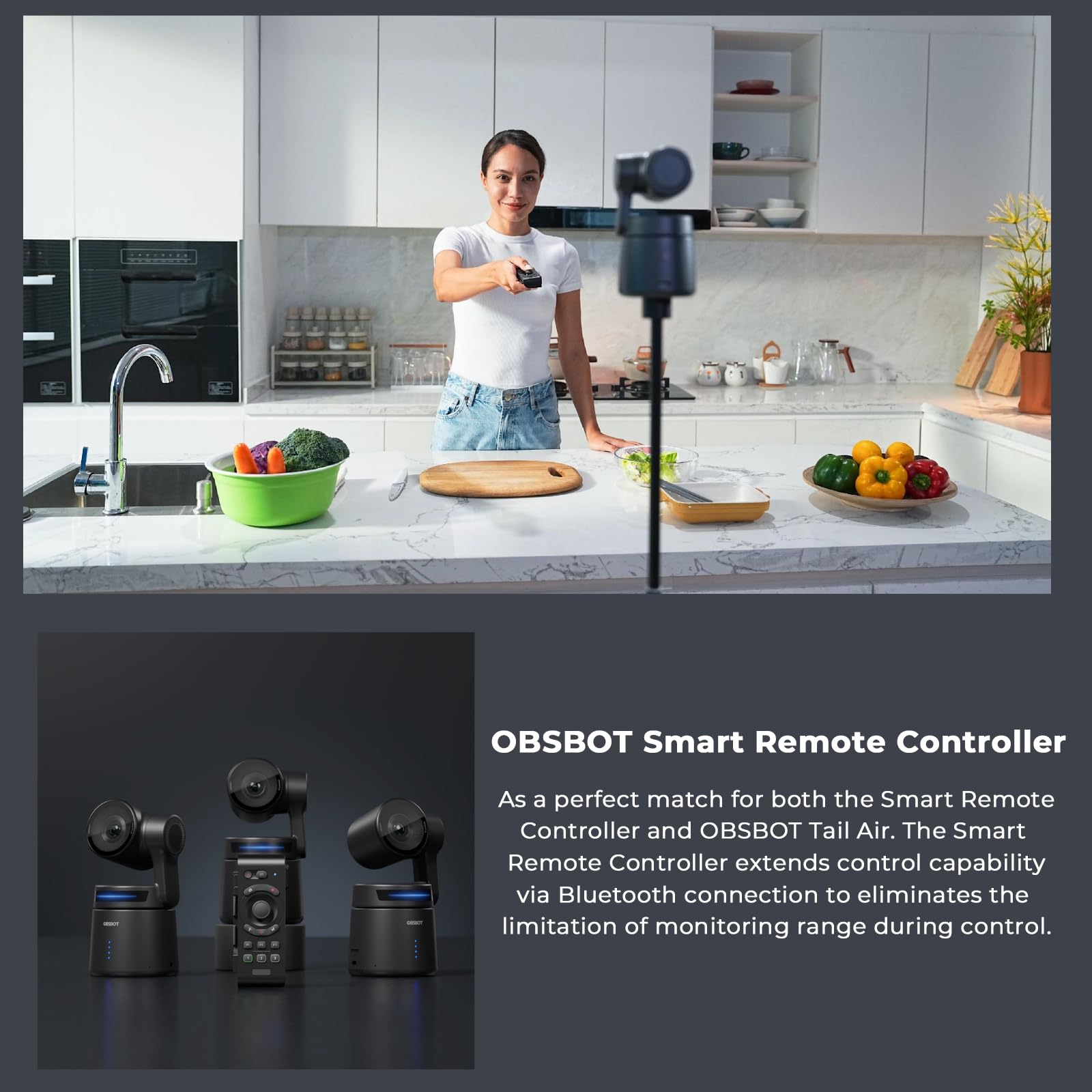 OBSBOT Tail Air 4K kamera internetowa do strumieniowego
