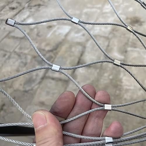 Miniatura 2 de Red de jardín de acero inoxidable calibre 12, 40 x 80 pulgadas, valla de alambre de ciervo, malla de 3 pulgadas, malla de seguridad, valla de