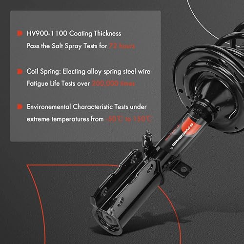 Miniatura 4 de A-Premium Par trasero completo de puntal y muelle helicoidal compatible con Toyota Avalon 2013 2014 2015 (FWD 3.5L, Limited/XLE/XLE Touring/XLE