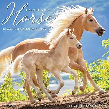 Happiness is a Horse 2025 12" x 12" Wall Calendar