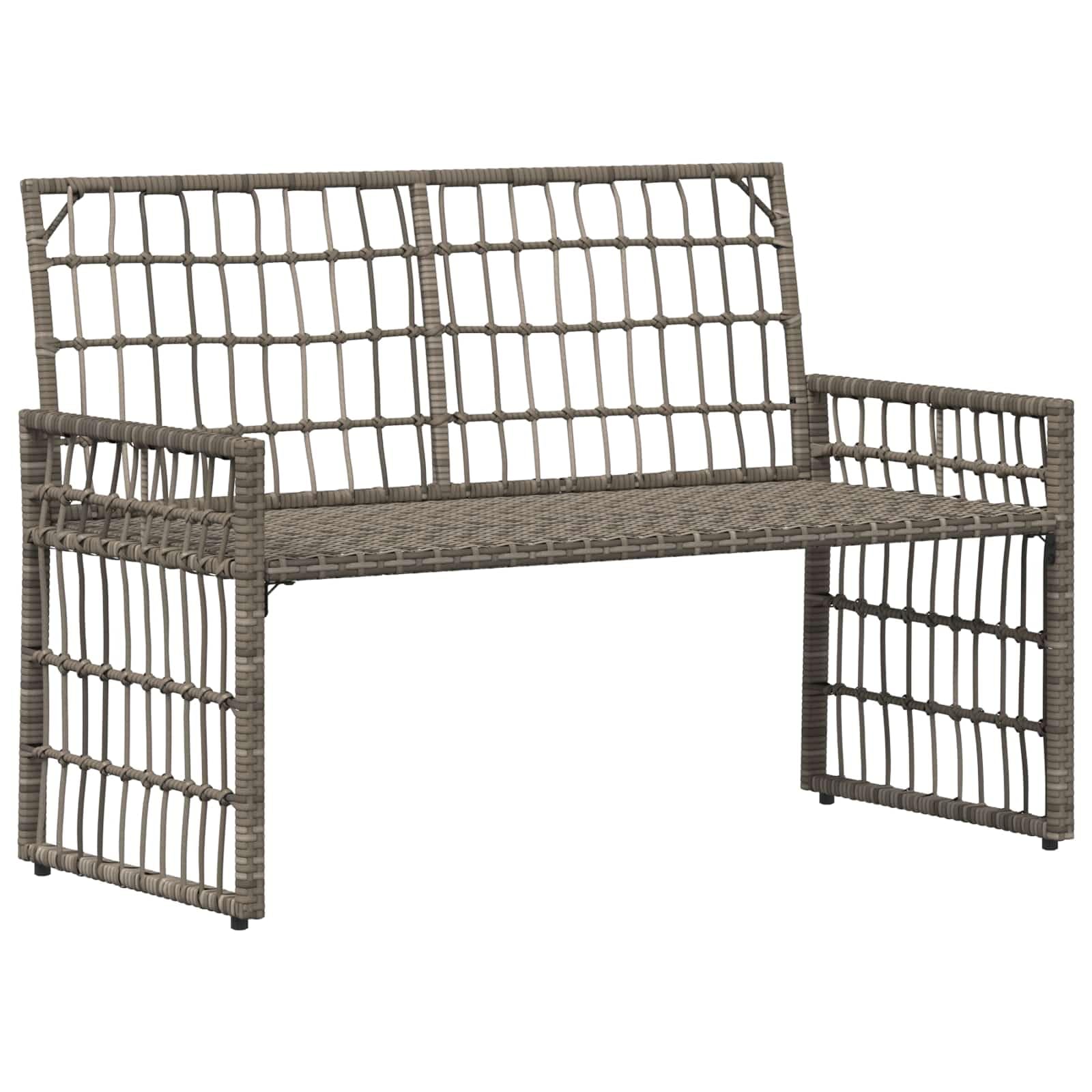 Banco de jardín resistente a la intemperie con cojín extraíble para terraza y jardín en las medidas 116 x 55 x 82 cm. Este título cumple con todos los requisitos: * Contiene todas las