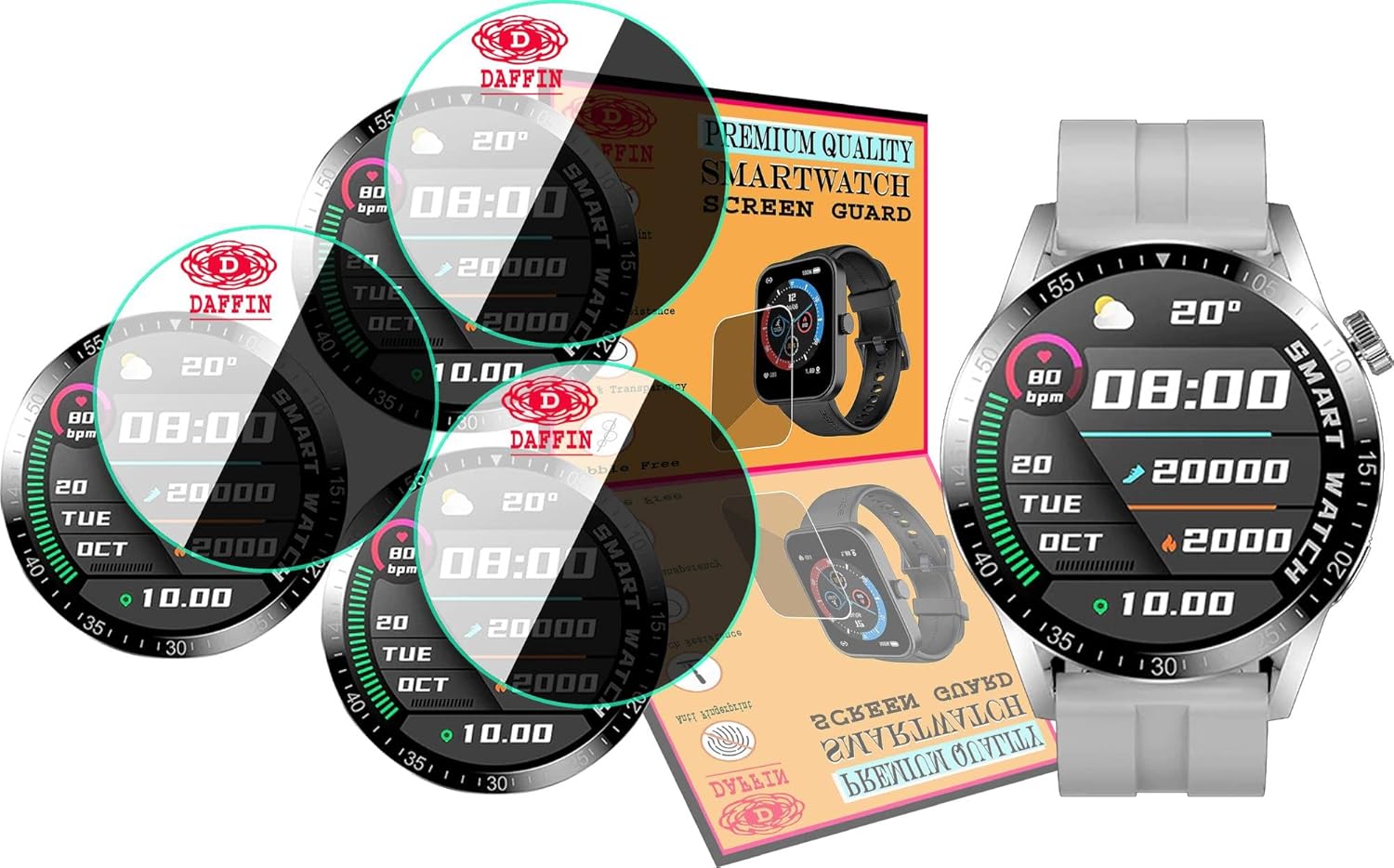 DAFFIN Premium Flexible 9H Screen Guard for FireBoltt Talk Pro