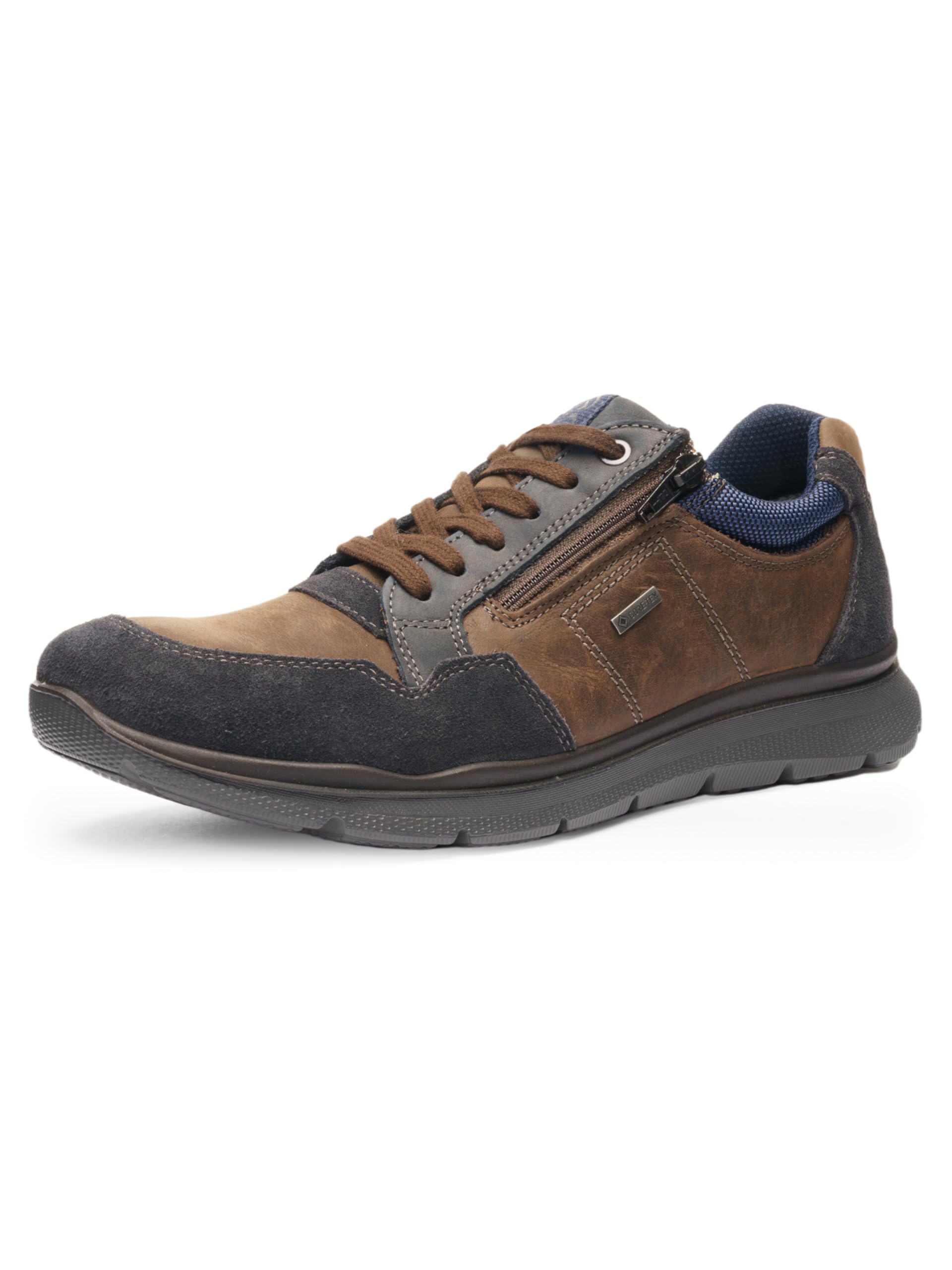 ARA Herren BENJO-GTX Schnürhalbschuh, NAVY,CAFFEE, 41
