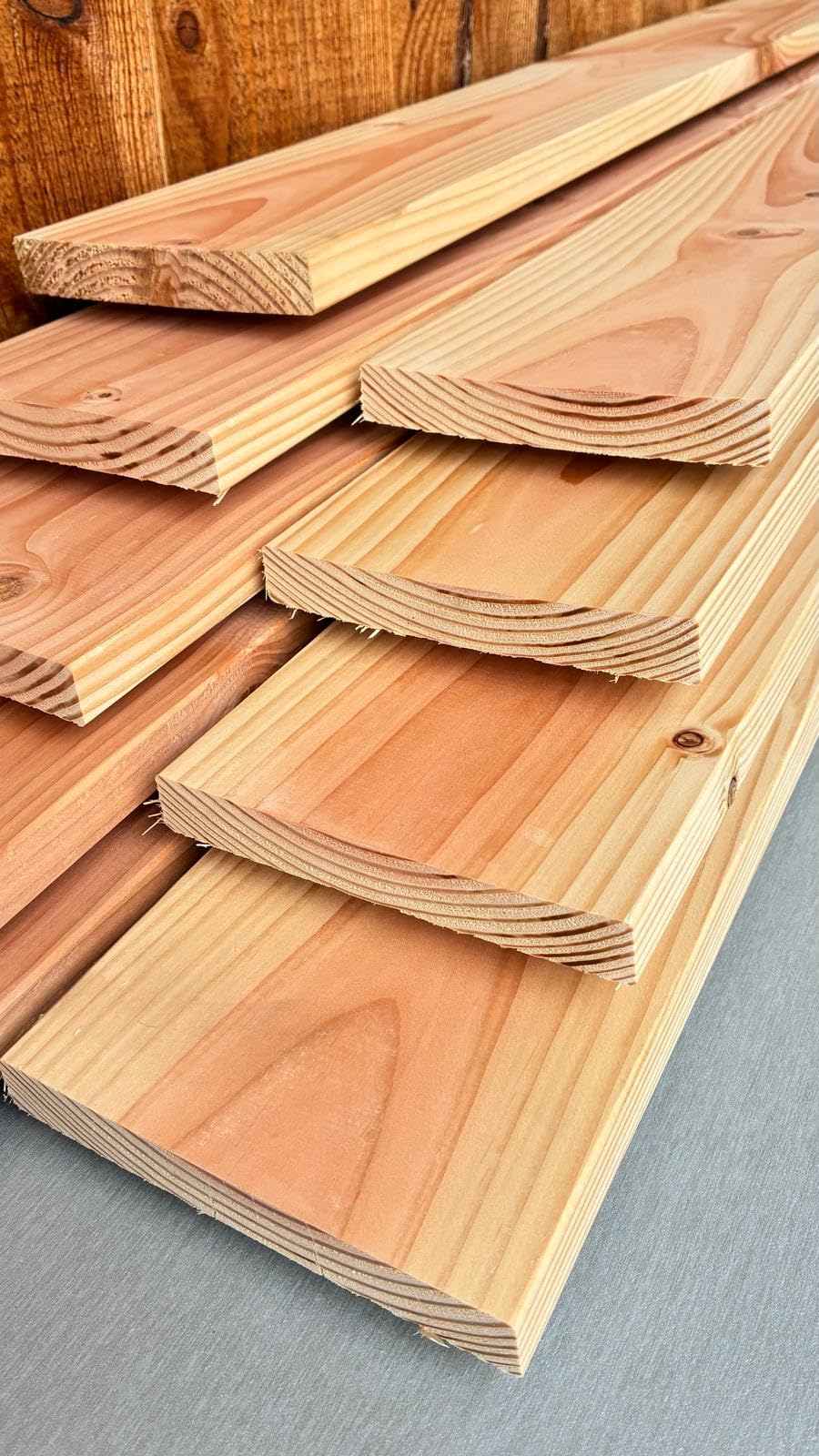 Douglasie Brett 4-fach gehobelt 14,5 x 2 cm x 150 cm Länge - Terrassendiele Bohle Fassadenholz Glattkantbrett (8 Stück)