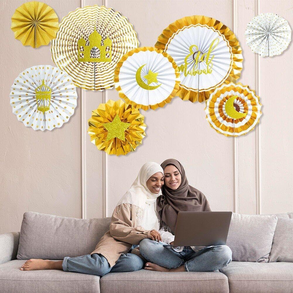 Tuzsocr Decorazioni per feste, 12 ventagli di carta da appendere, multicolore, a nido d'ape, palline di fiori in carta velina, per Natale, matrimoni, compleanni, lauree, baby shower (15,2 cm, verde
