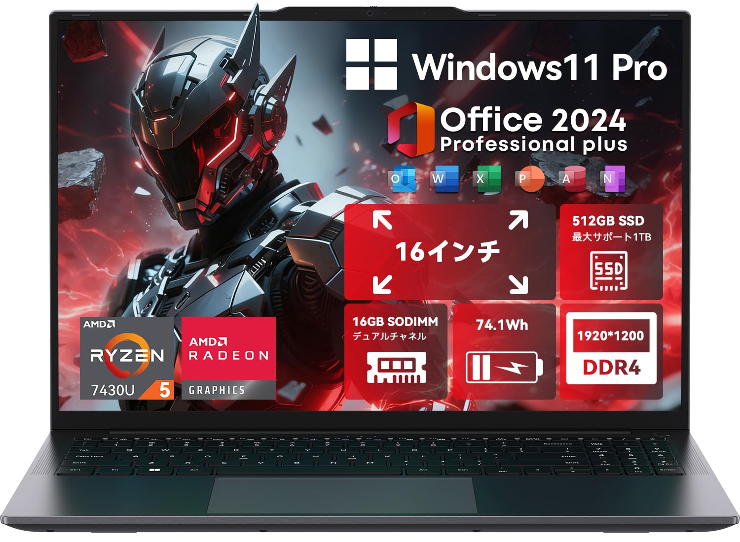 Amazon.co.jp: CHUWI 2024 Office 2024 Laptop, CoreBook Plus, 16