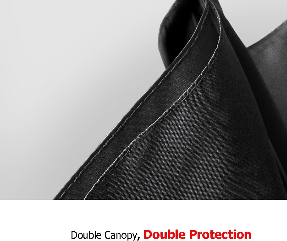 review POCKETELEMENT 3-Folds Double Canopy Sun Protection and Rain Travel Umbrella Windproof
