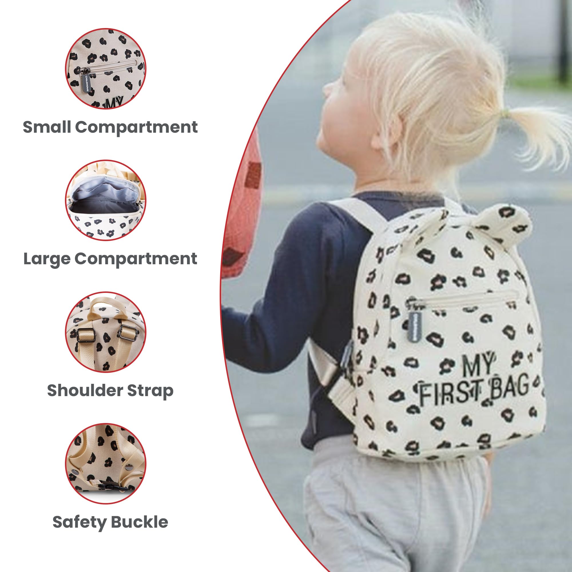 Childhome Plecak Uniseks - dzieci Myfirstbag - Mochila Infantil (1 w zestawie)