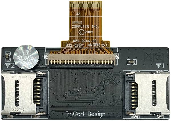 Adaptador FIP02 de doble Micro SD para iPod Classic, iPod Video 5.ª, 5.5.ª, 6.ª, 6.5.ª, 7.ª, 7.5.ª generación, reemplazo de tarjeta TF MK8022GAA MK1634GAL MK1231GAL