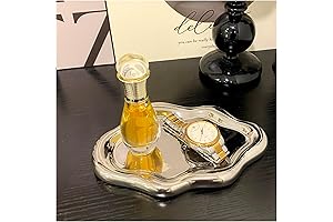 Conviv Jewelry Tray Dish, Silver Catch All Dish