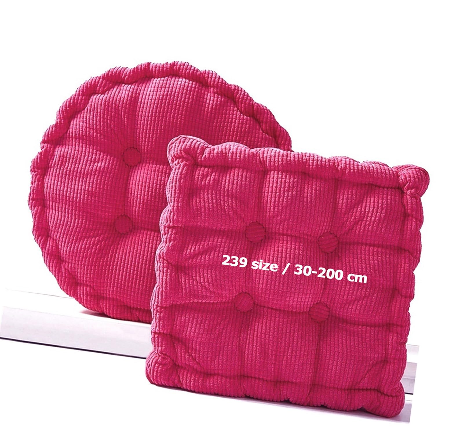 Cuscini Spessi da Sedile Divano Sedia Morbidi per Panca Interno Angolare Esterno Cuscino Panche Panchetta Panchina Giardino Mobili Sedie Cucina Rotondo Rettangolare Quadrati(Rosa rossa,55x120 cm)