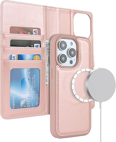 Miniatura 3 de Cavor Funda tipo cartera para iPhone 13 Pro para mujeres y hombres, compatible con Magsafe, funda para iPhone 13 Pro, funda de teléfono con