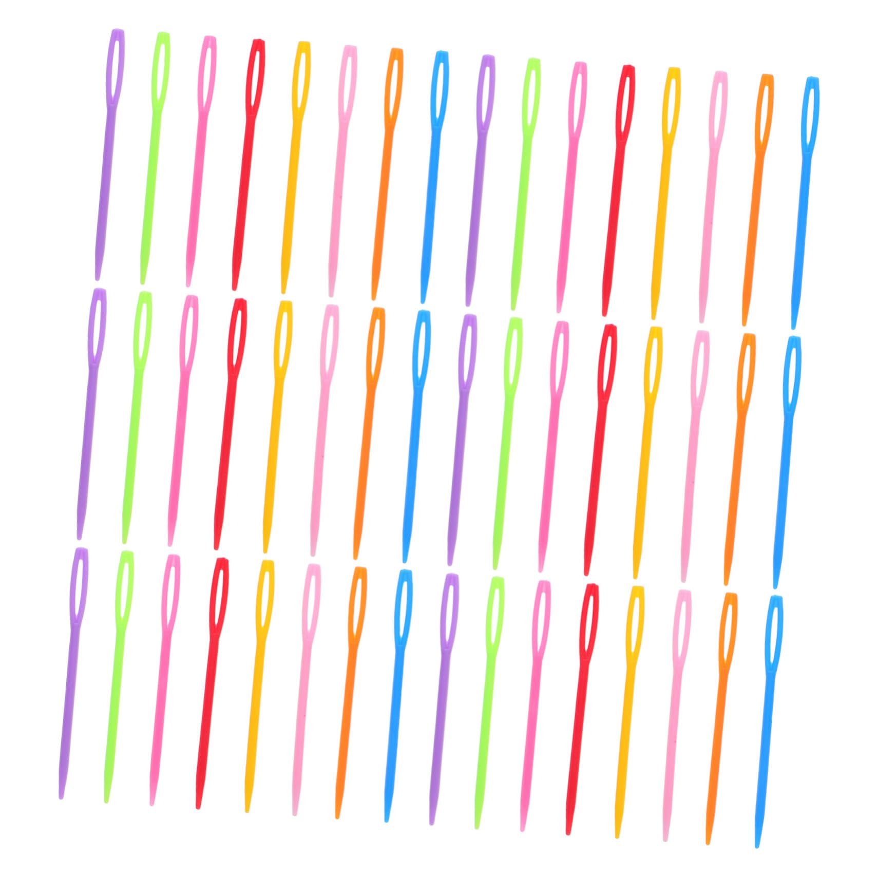 2000pezzi Aghi di Plastica per Filati Aghi per Kitting in Plastica Cruна Grande Ago per Infilare da Cucito Grandi Artigianali per Tessitura del Filato