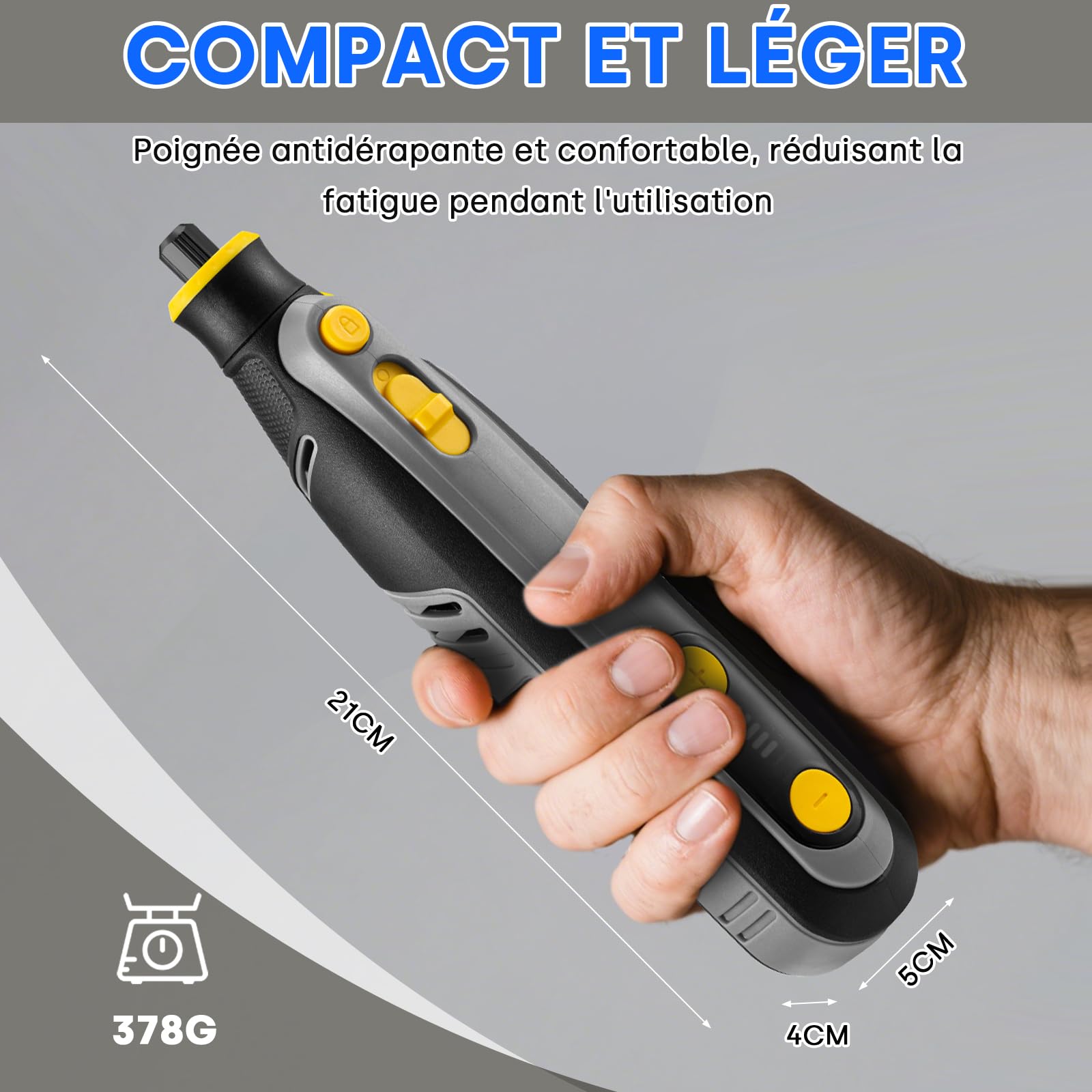 Enventor 8V Outil Rotatifs Multifonction Sans Fil, Mini Perceuse Sans Fil, 2 000 mAh, 5-Vitesses, 30 000 RPM Max, 125 Accessoires pour Sculpture, PonçAge, Polissage, DéCoupe, PerçAge