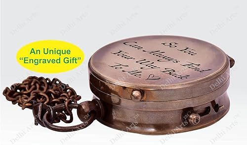 Miniatura 3 de So You Can Always Find Your Way Back to Me/Personalized Compass/Anniversary giftfor him/her. Luxury Gift