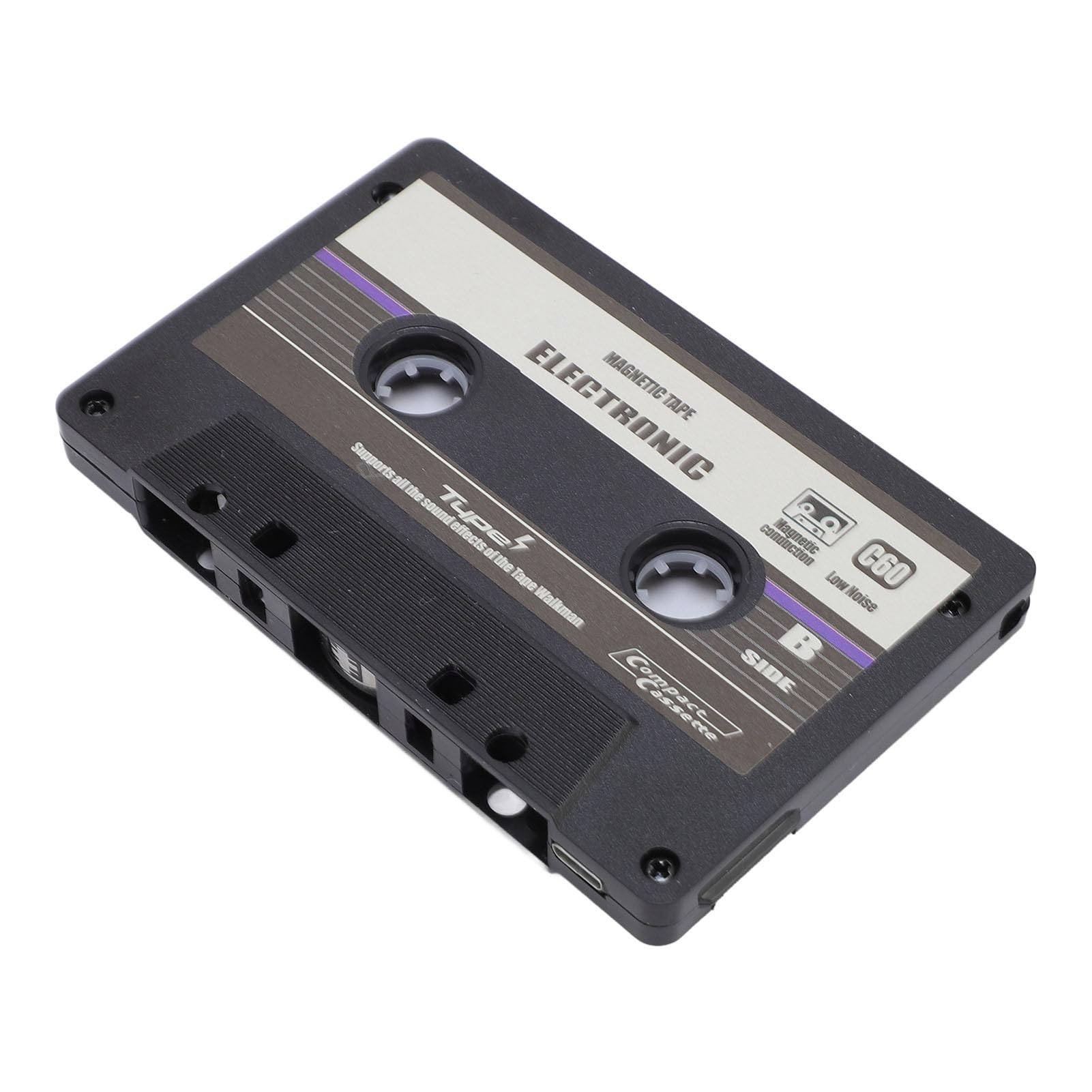 Naroote Adattatore Bluetooth per Lettore di Cassette per Auto, Ricevitore per Lettore di Cassette per Veicoli Alimentato Tramite USB, Adattatore Musicale Wireless per Smartphone
